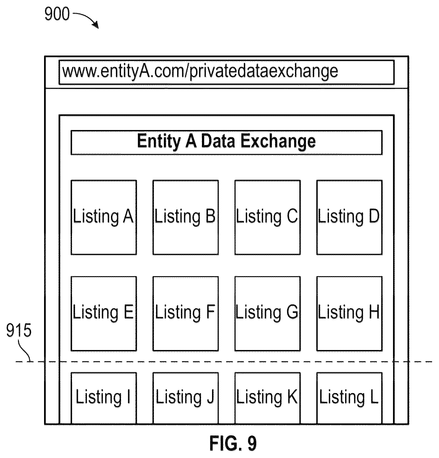 Patent US12316700 Figure 10 – Creating a global data sharing listing