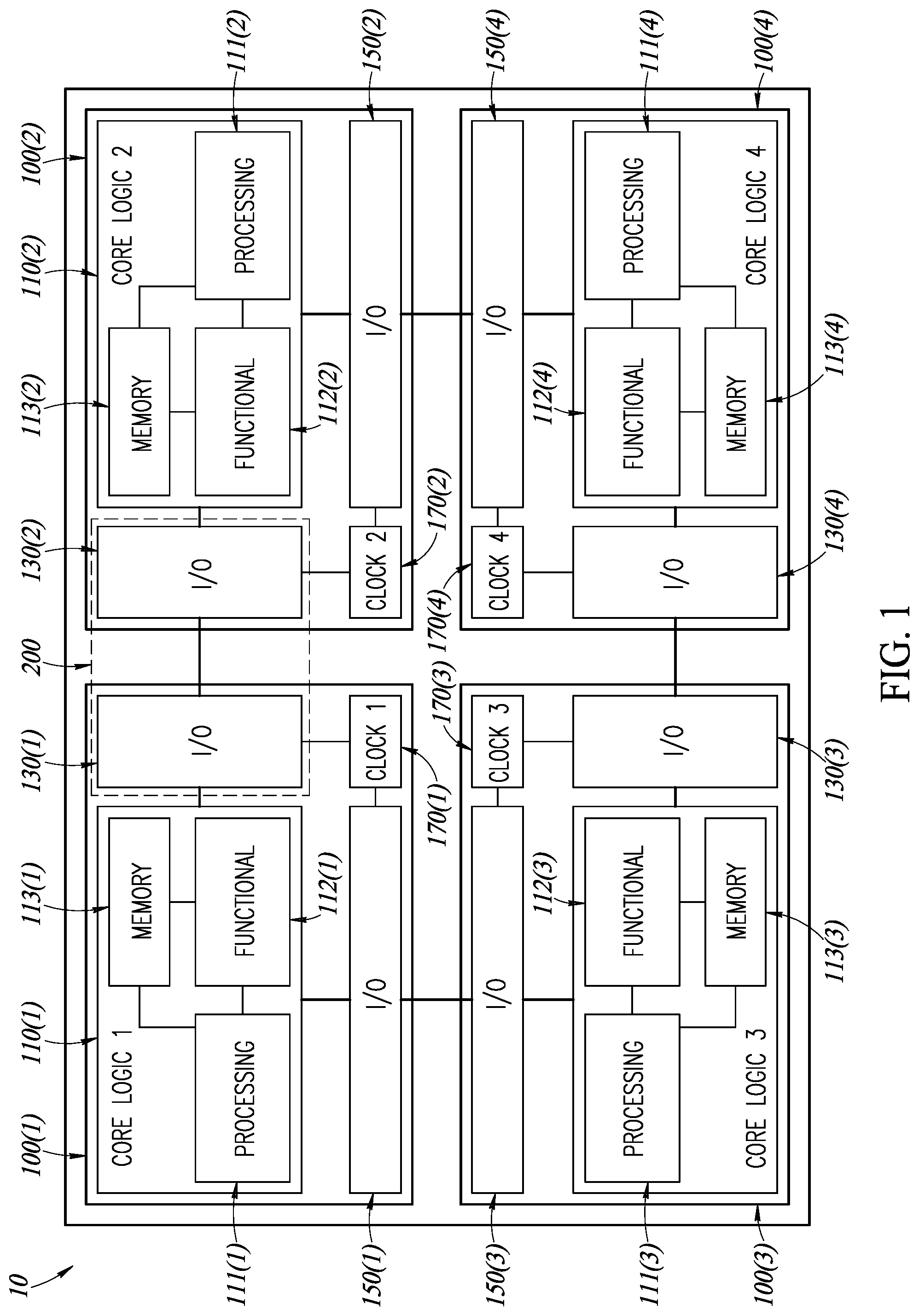 Patent US12316731 Figure 1 – Device with low-power synchronizing circuitry and related method