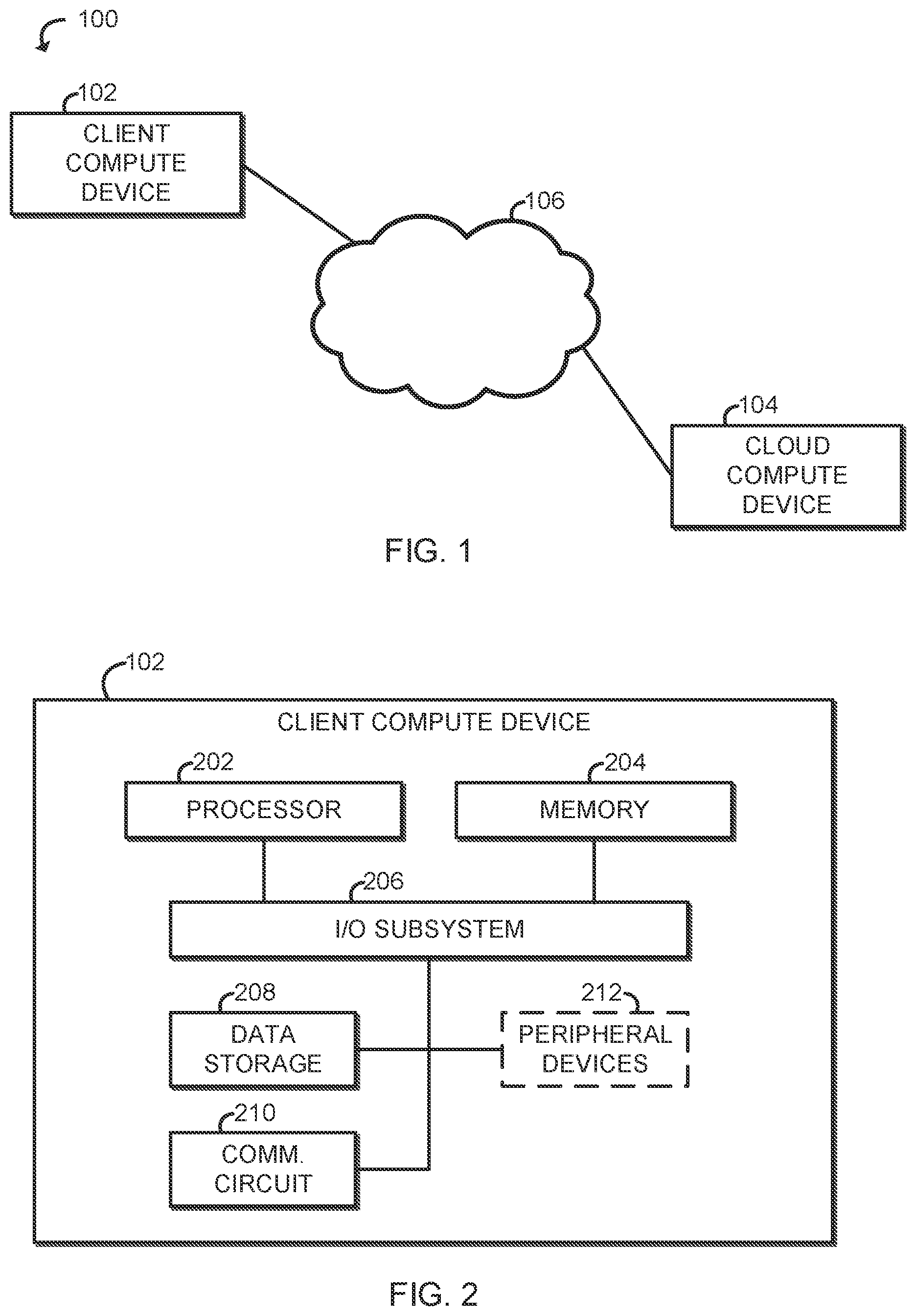 Patent US12316735 Figure 1 – Technologies for memory and I/O efficient operations on homomorphically encrypted data