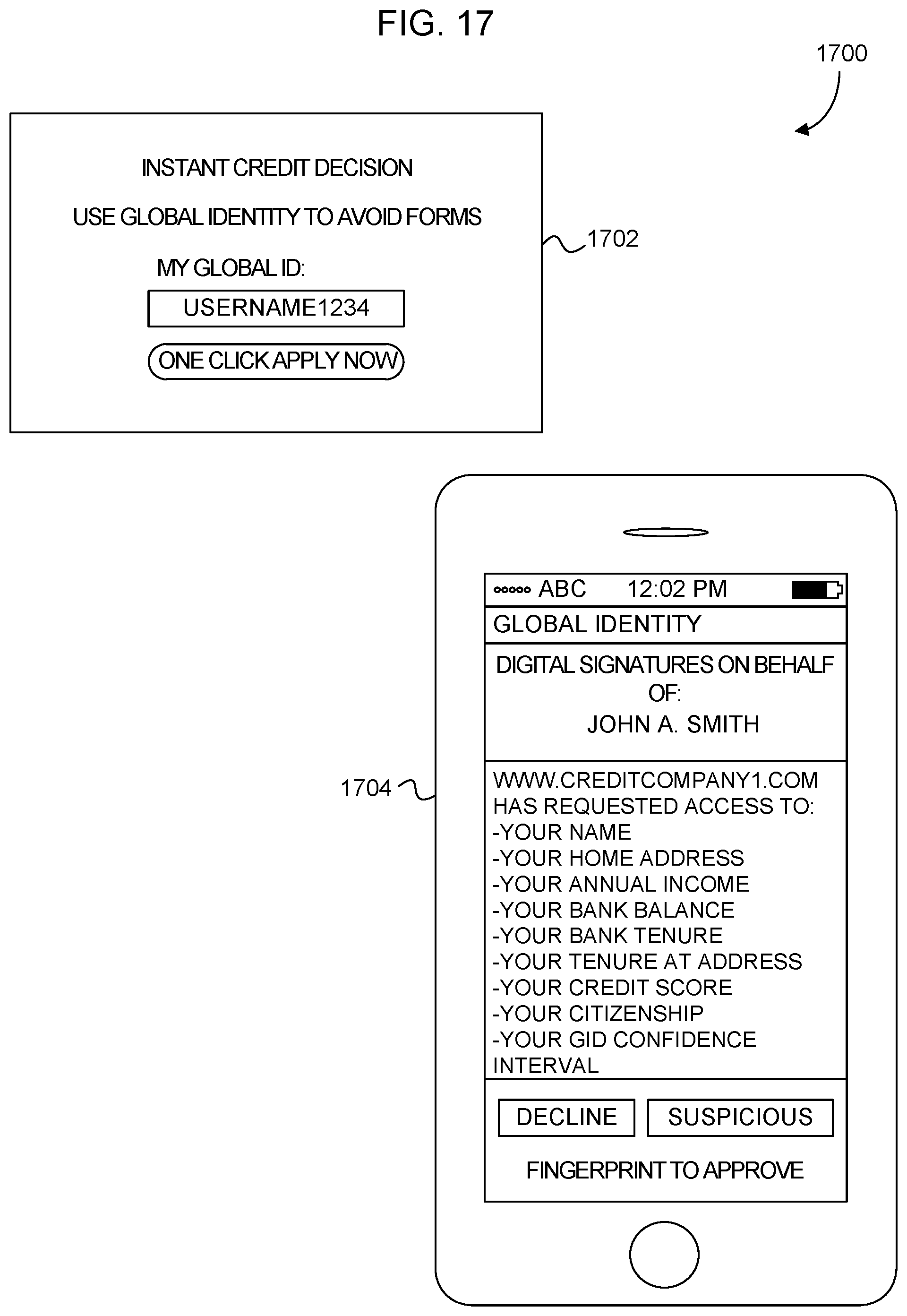 Patent US12316749 Figure 18 – Computer method and graphical user interface for identity management