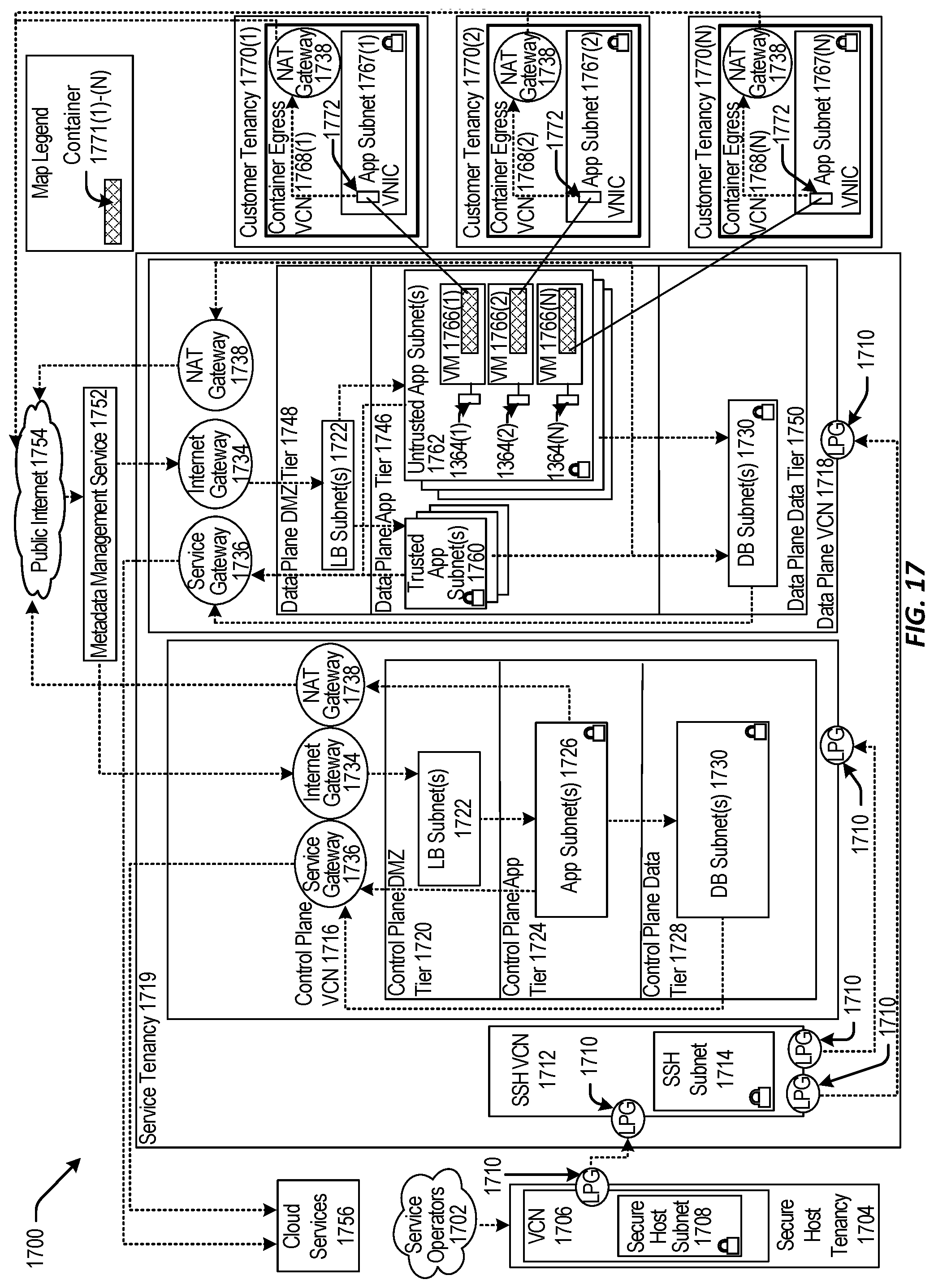 Patent US12316762 Figure 17 – Applications as resource principals or service principals