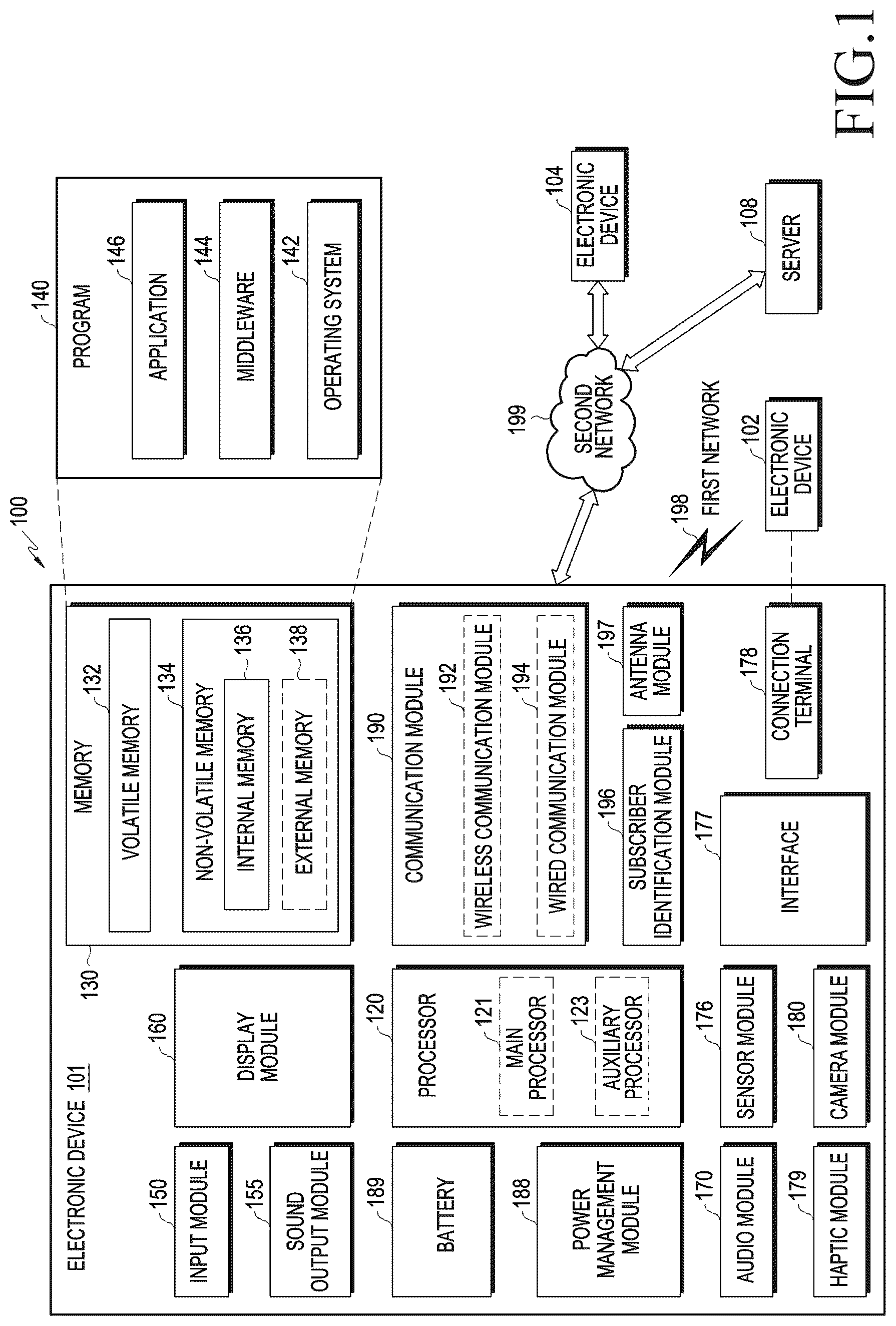 Patent US12316792 — Antenna structure and electronic device including same — Figure 1