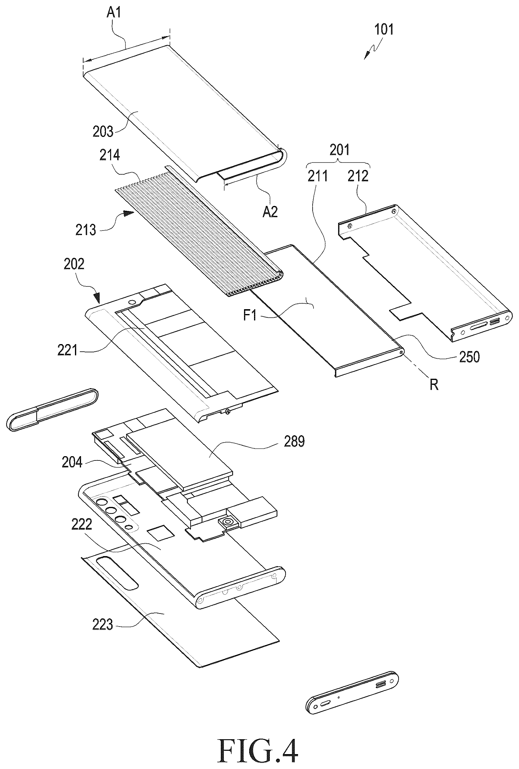 Patent US12316792 Figure 4 – Antenna structure and electronic device including same