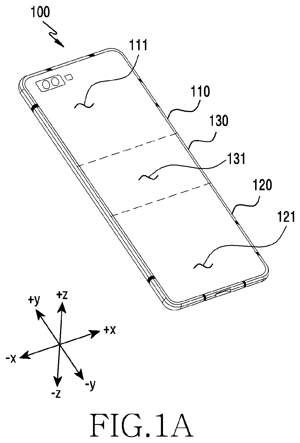Patent US12316796 Figure 1 – Structure for applying millimeter wave antenna module to foldable electronic device