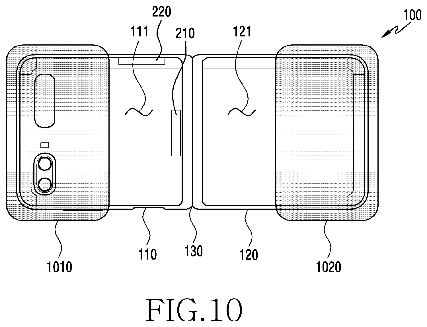 Patent US12316796 Figure 12 – Structure for applying millimeter wave antenna module to foldable electronic device