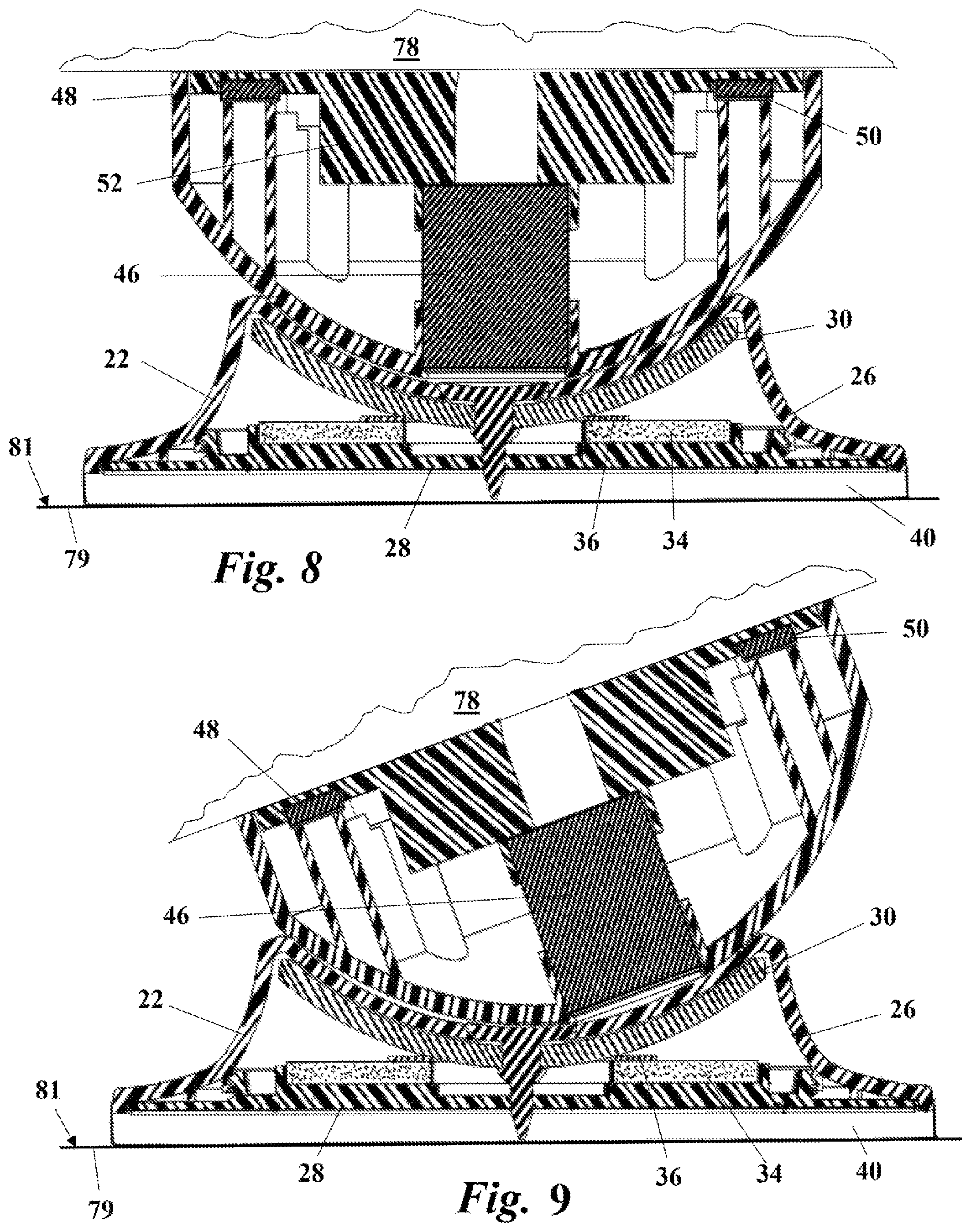Patent US12316797 Figure 5 – Magnet ball table top swivel tilt stand for electronic displays