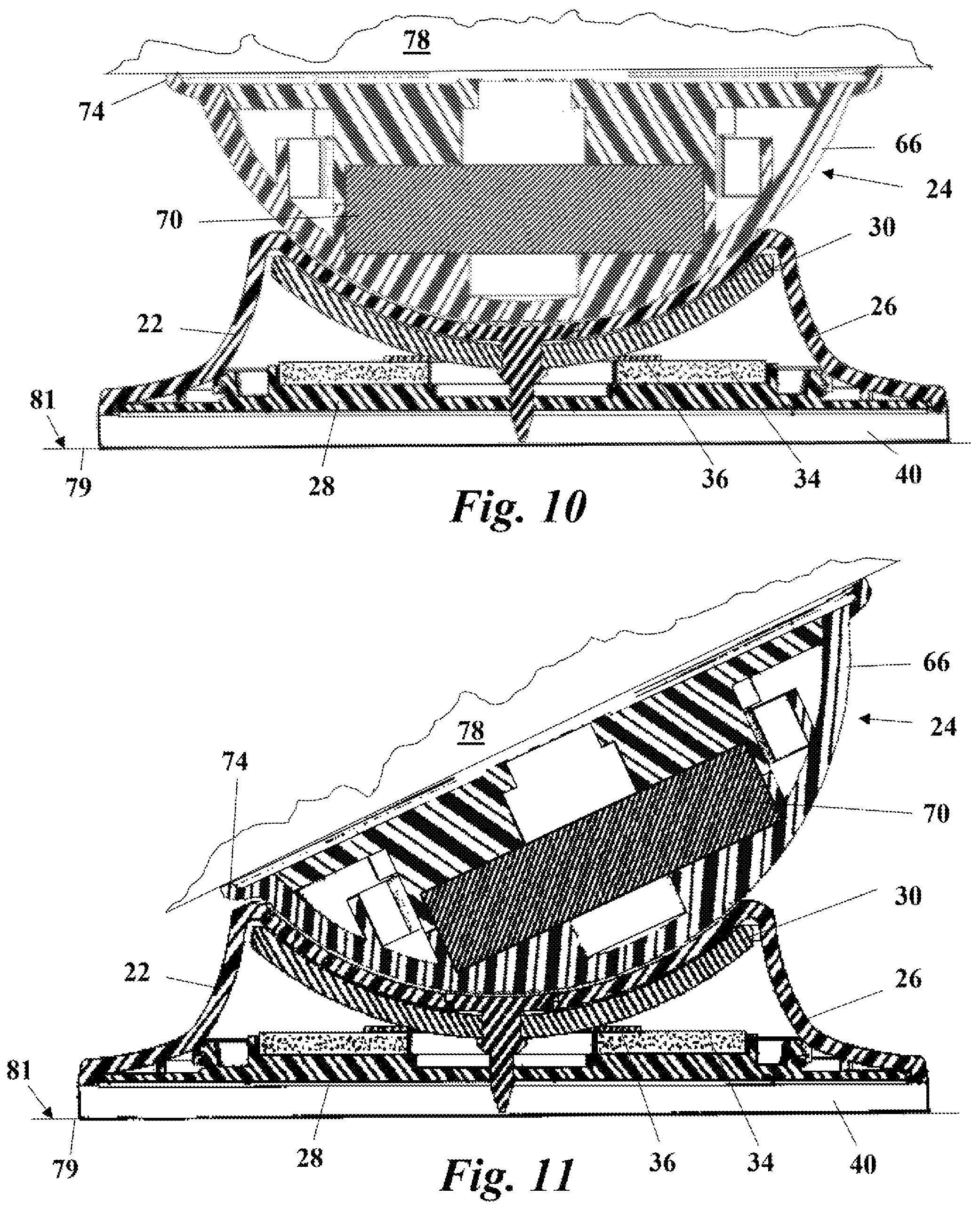 Patent US12316797 Figure 6 – Magnet ball table top swivel tilt stand for electronic displays