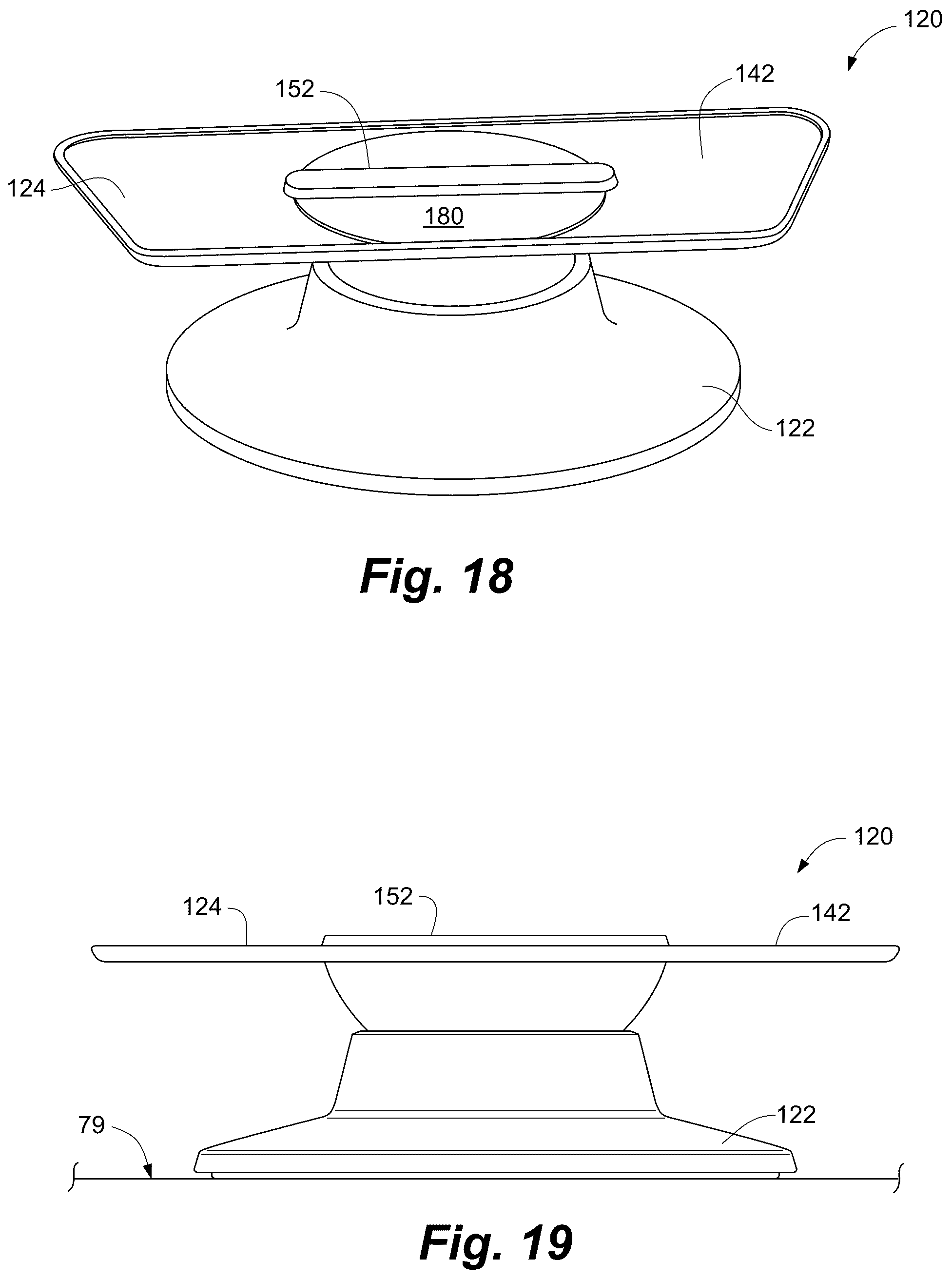 Patent US12316797 Figure 12 – Magnet ball table top swivel tilt stand for electronic displays