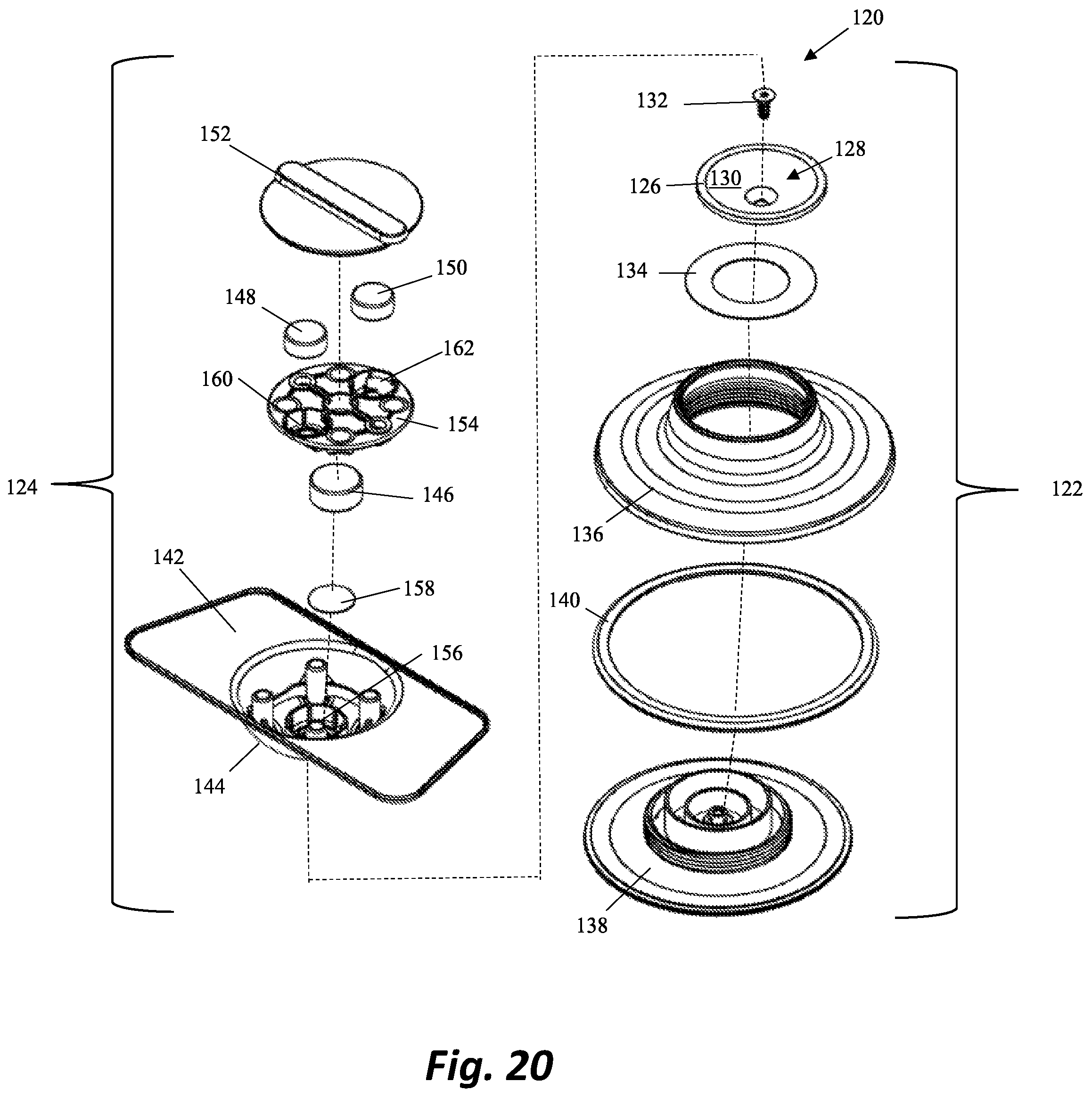 Patent US12316797 Figure 13 – Magnet ball table top swivel tilt stand for electronic displays