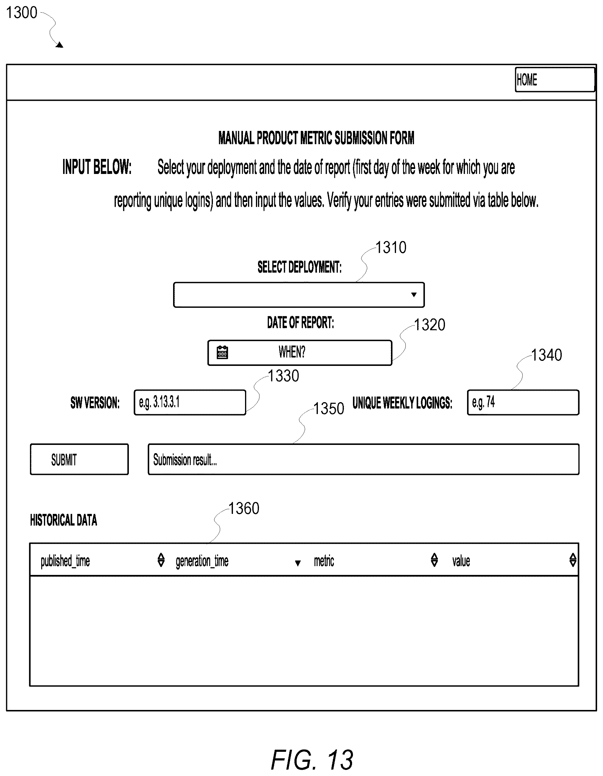 Patent US12316812 Figure 13 – System to collect and visualize software usage metrics