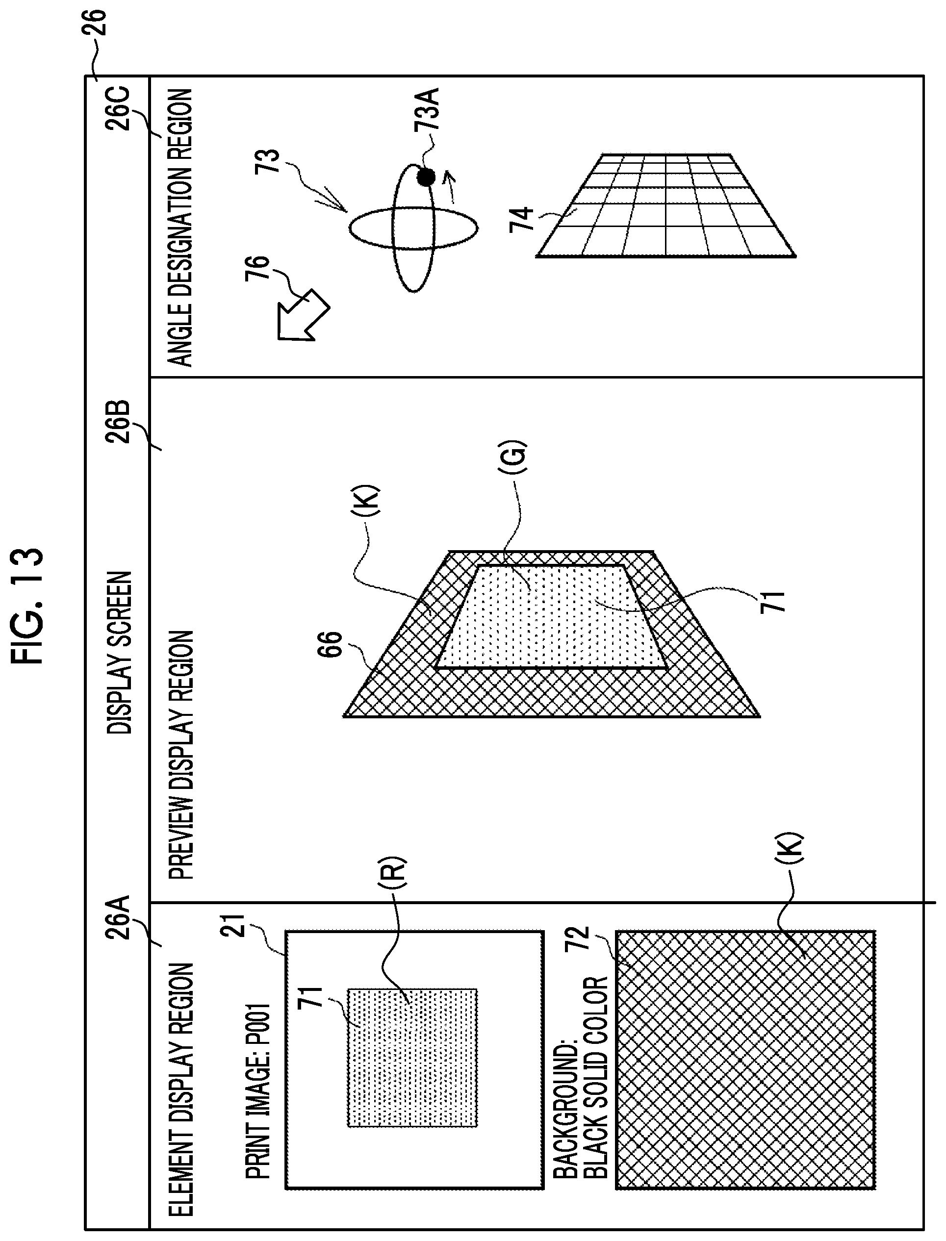 Patent US12316813 Figure 11 – Controlling display of preview print images at different angles of visual recognition by performing color conversion corresponding to the structural color ink