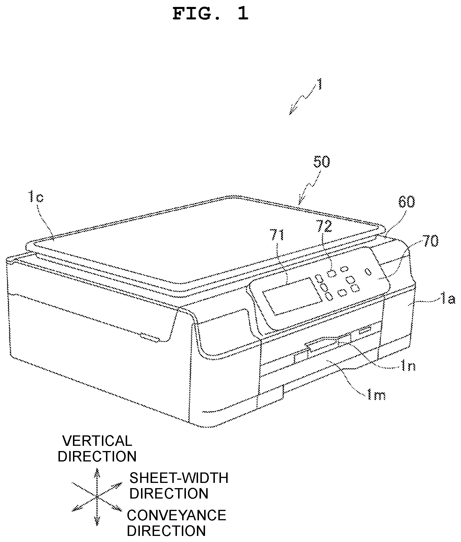 Patent US12316816 Figure 1 – Recording apparatus changing processing depending on an adjustment to an amount of recording material to be used