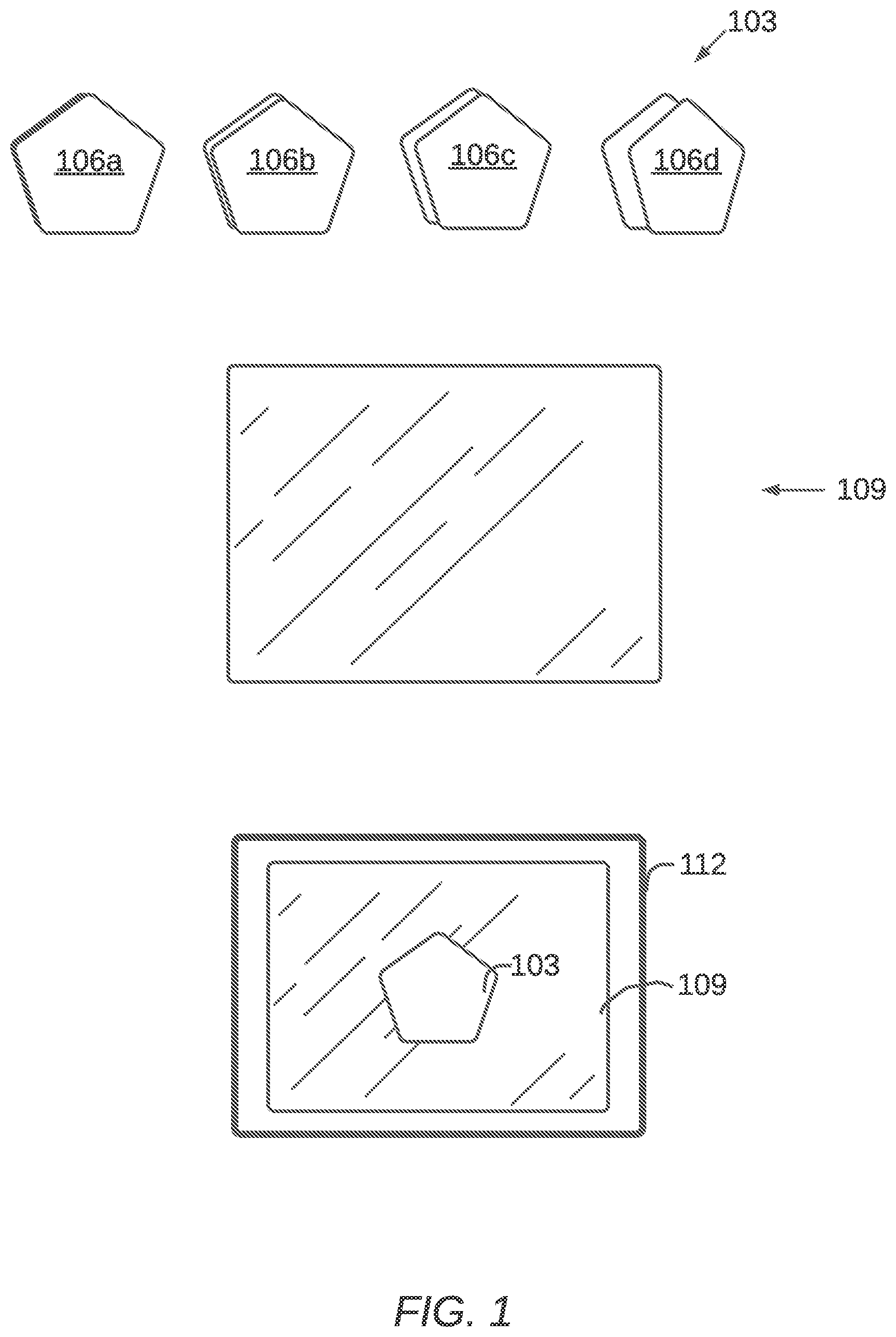 Patent US12316821 Figure 1 – Multiview display system and method with adaptive background