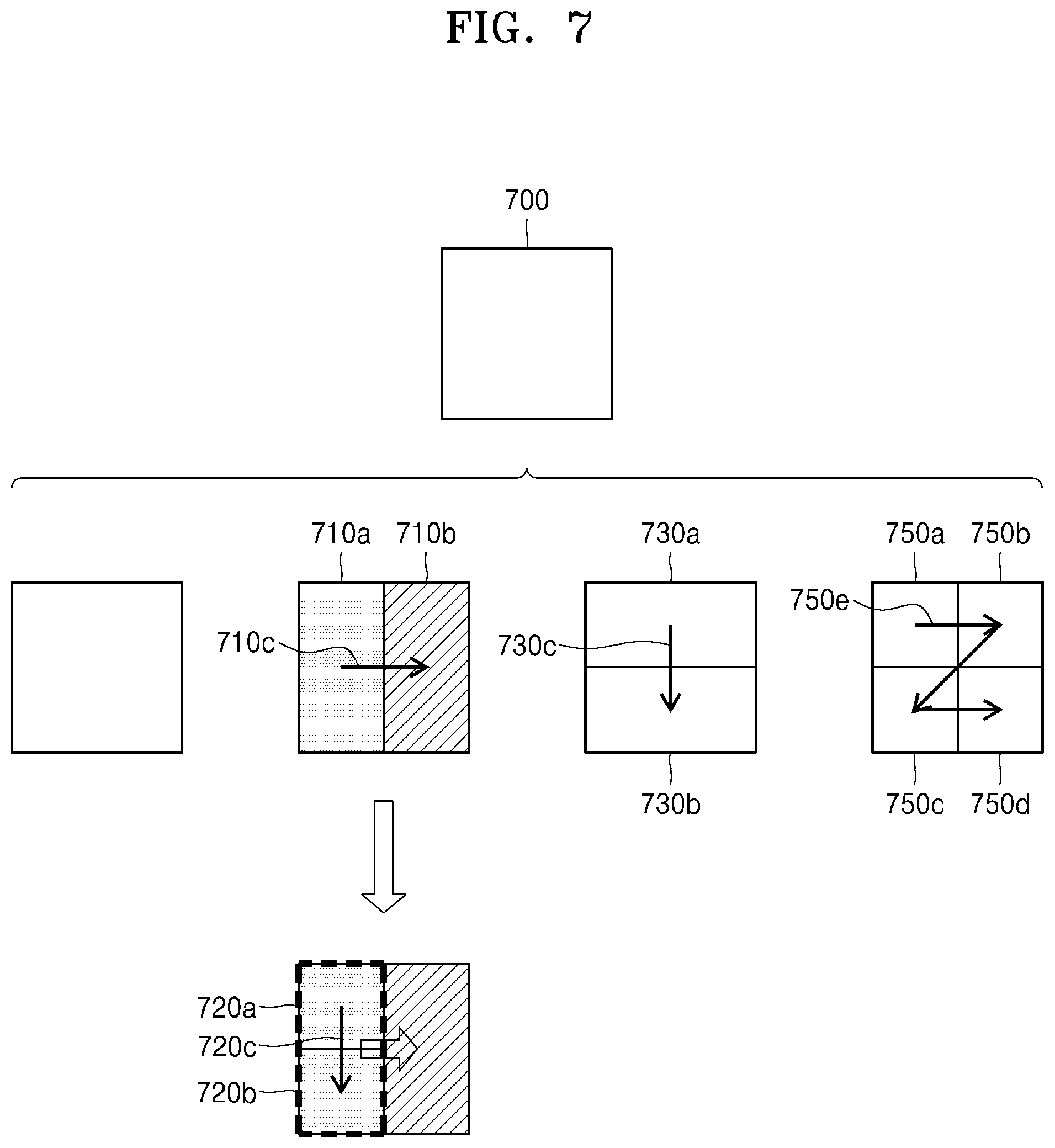 Patent US12316840 Figure 7 – Method and device for encoding video having block size set for each block shape, and method and device for decoding video