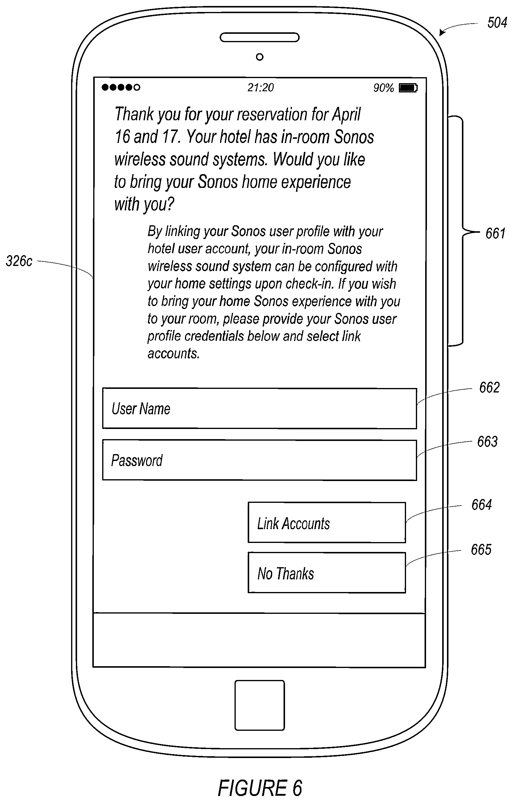 Patent US12316885 Figure 6 – Temporary configuration of a media playback system