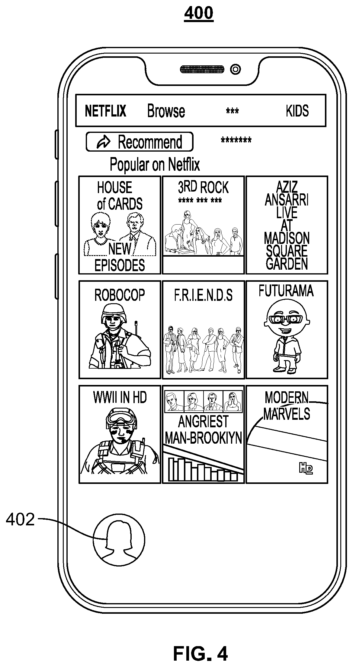 Patent US12316894 Figure 4 – Systems and methods for identifying unknown users of a device to provide personalized user profiles