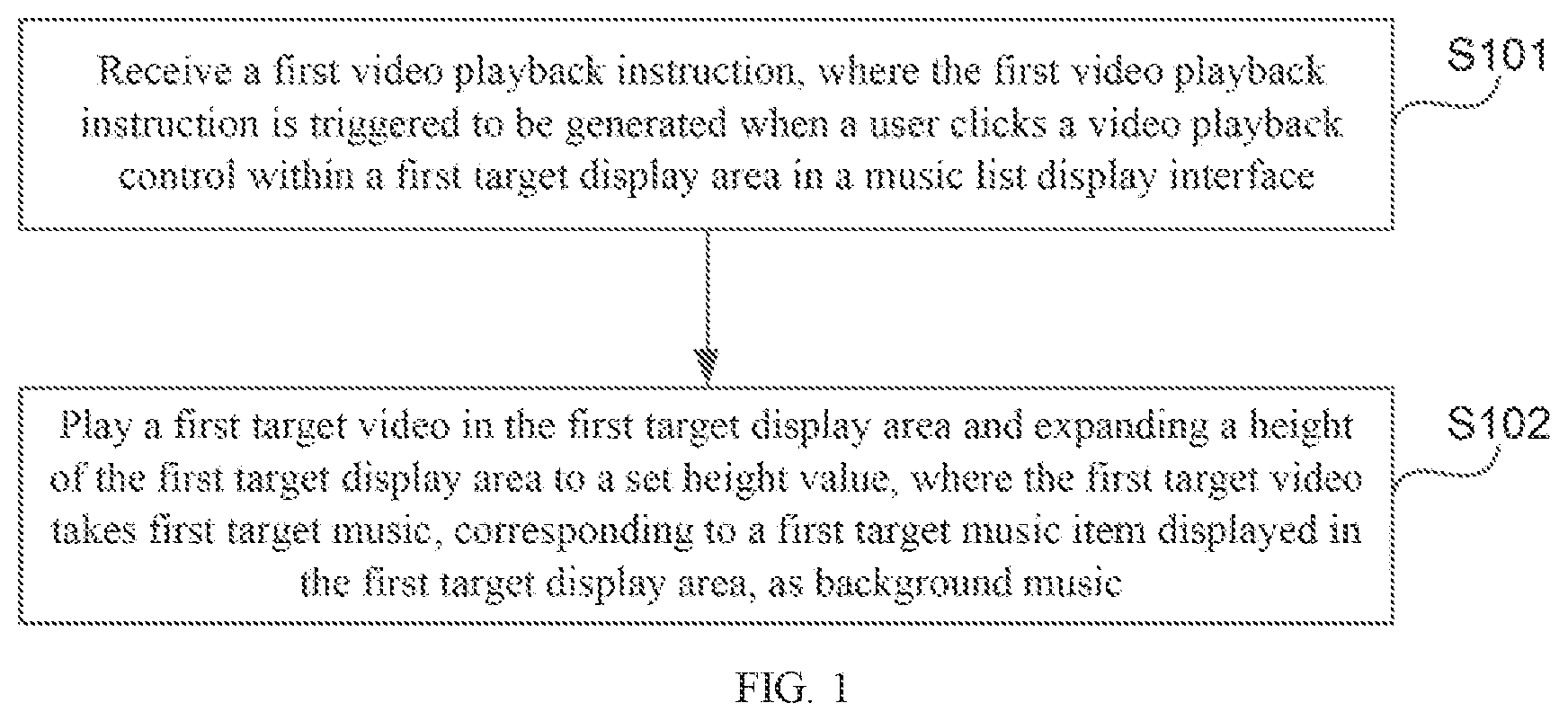 Patent US12316903 — Video playback control method and apparatus, electronic device and storage medium — Figure 1