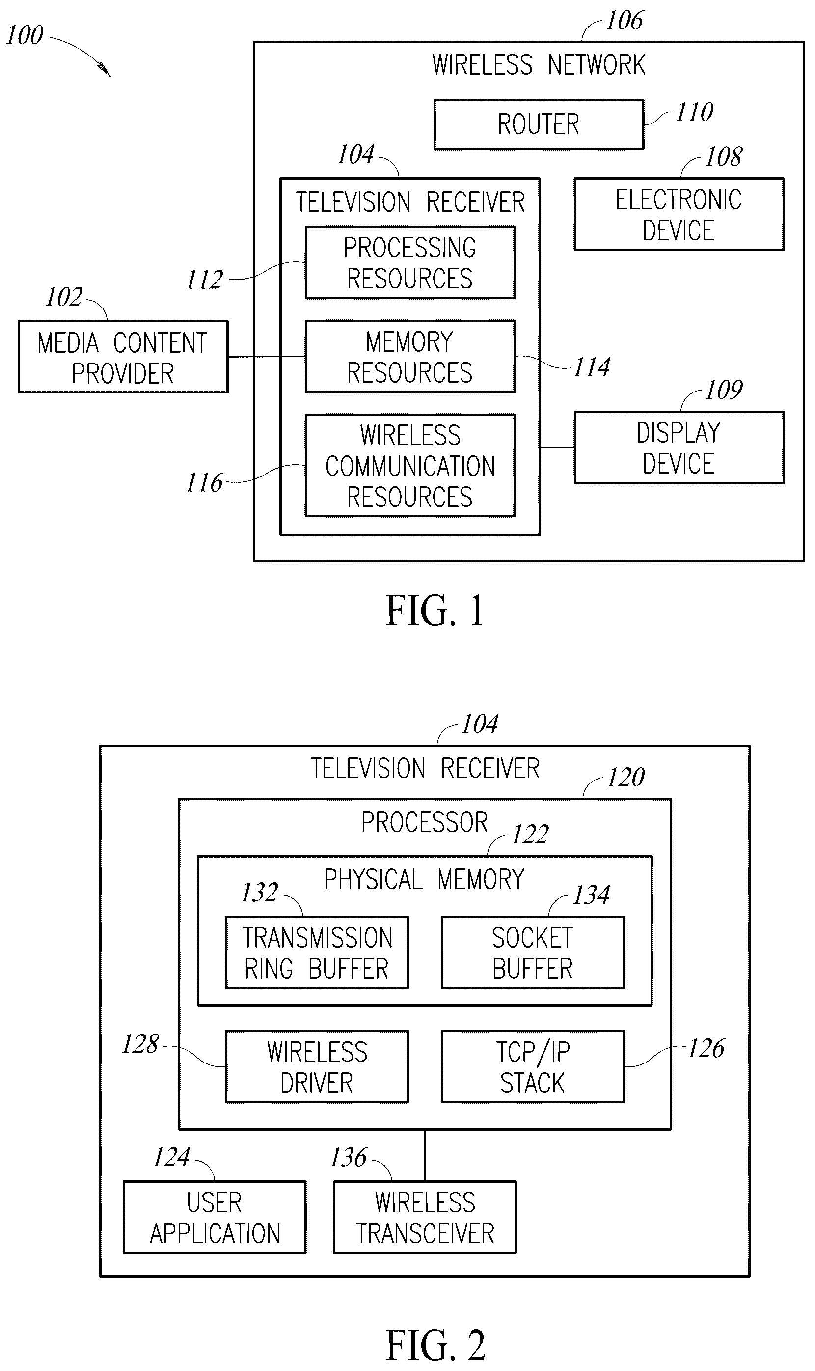 Patent US12316904 Figure 1 – System and method for wireless media streaming from television receiver