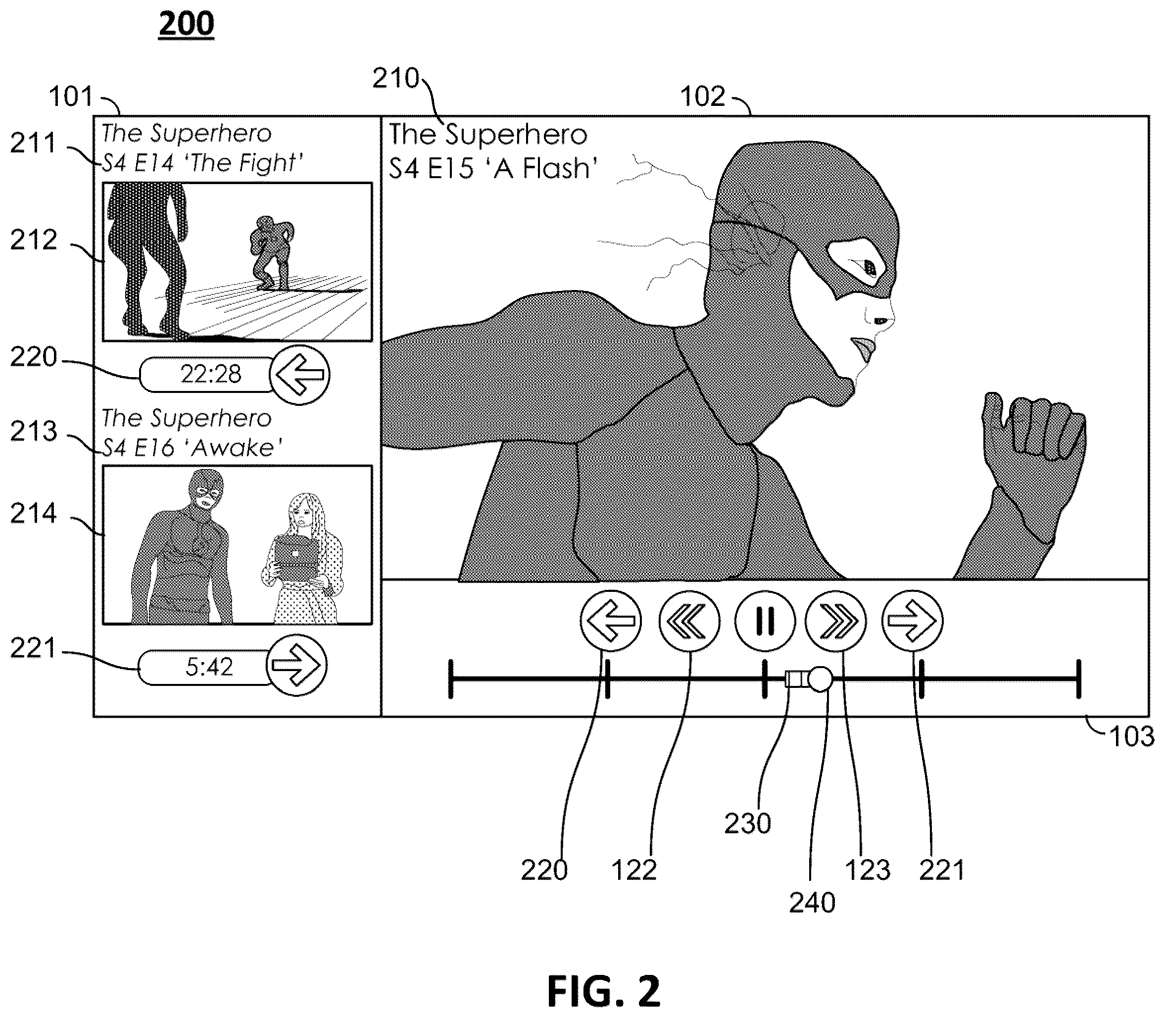 Patent US12316906 Figure 2 – Methods and systems for predictive buffering of related content segments