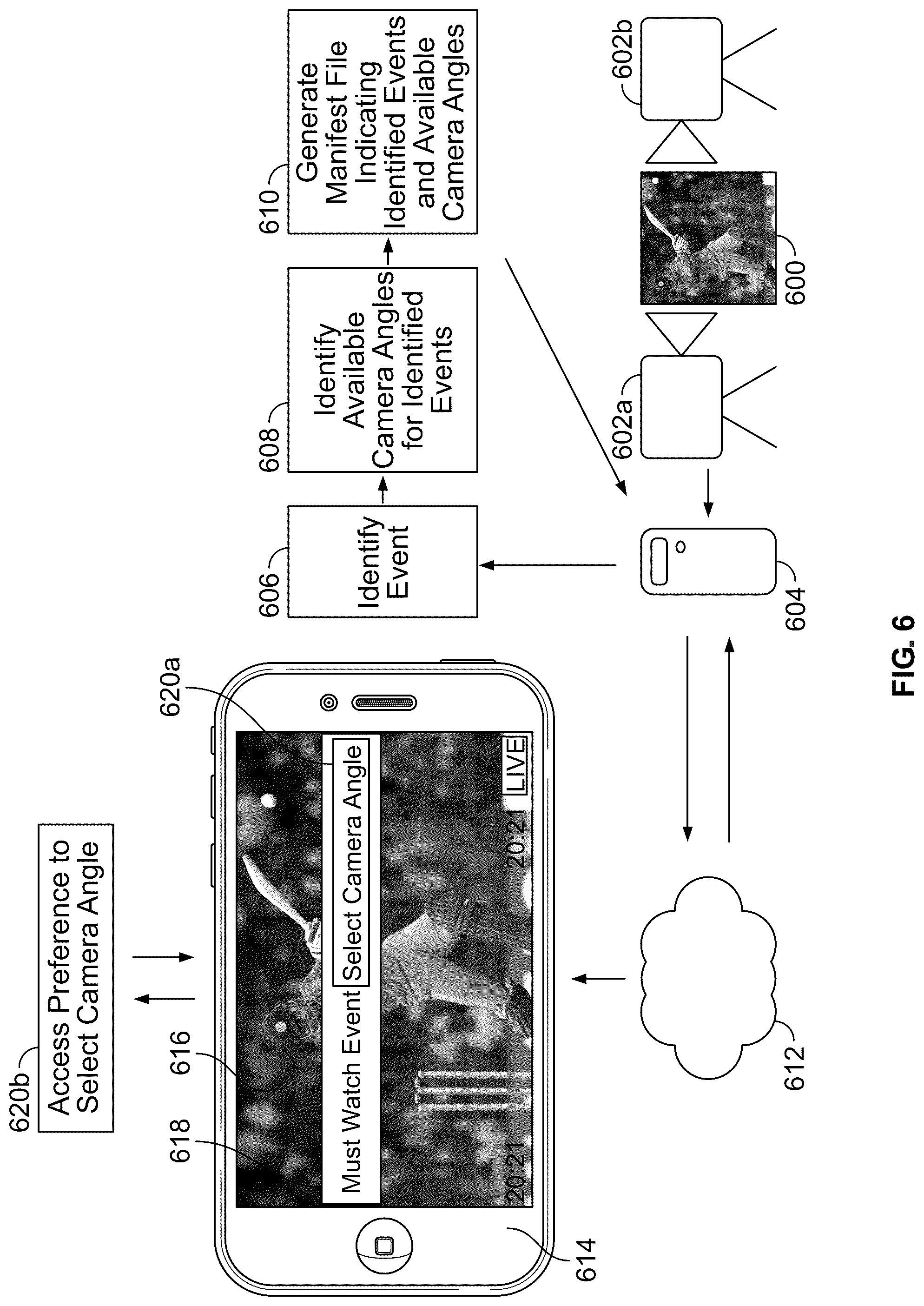 Patent US12316907 Figure 6 – Systems and methods for automatically generating content items from identified events