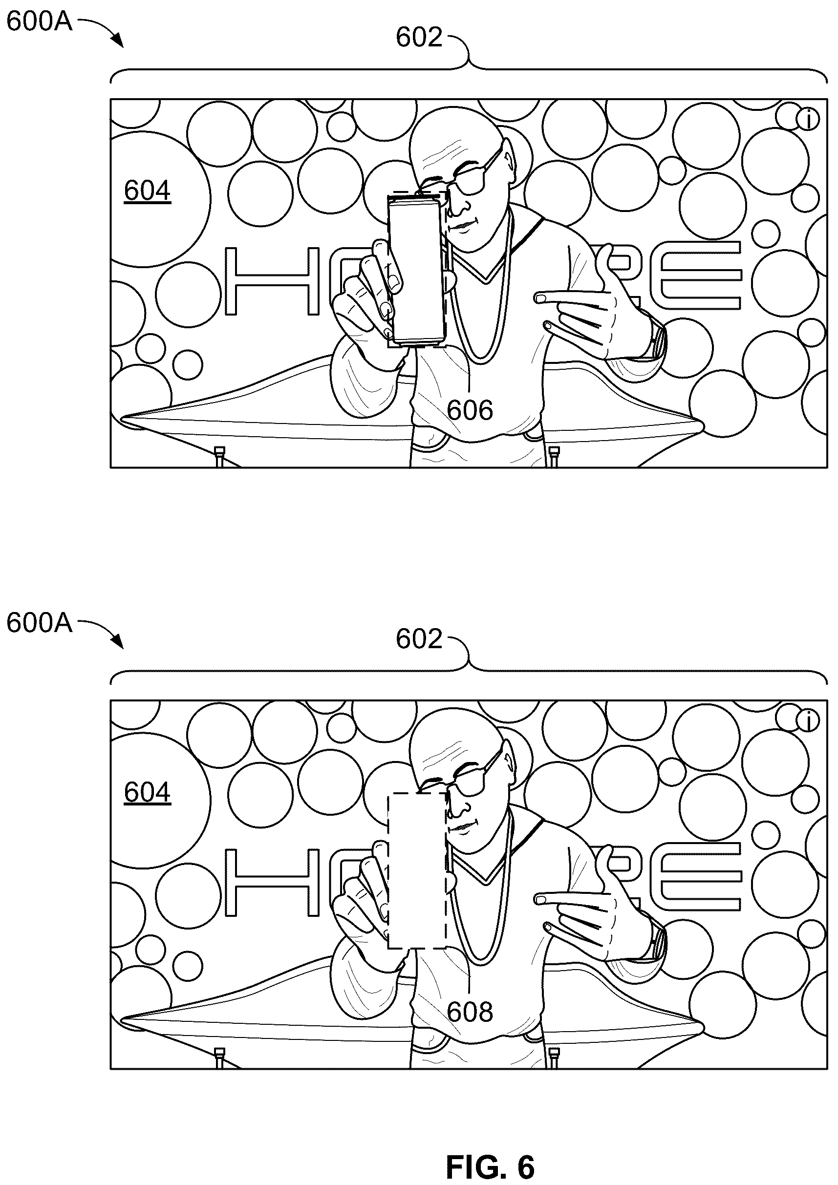 Patent US12316912 Figure 6 – Masking brands and businesses in content