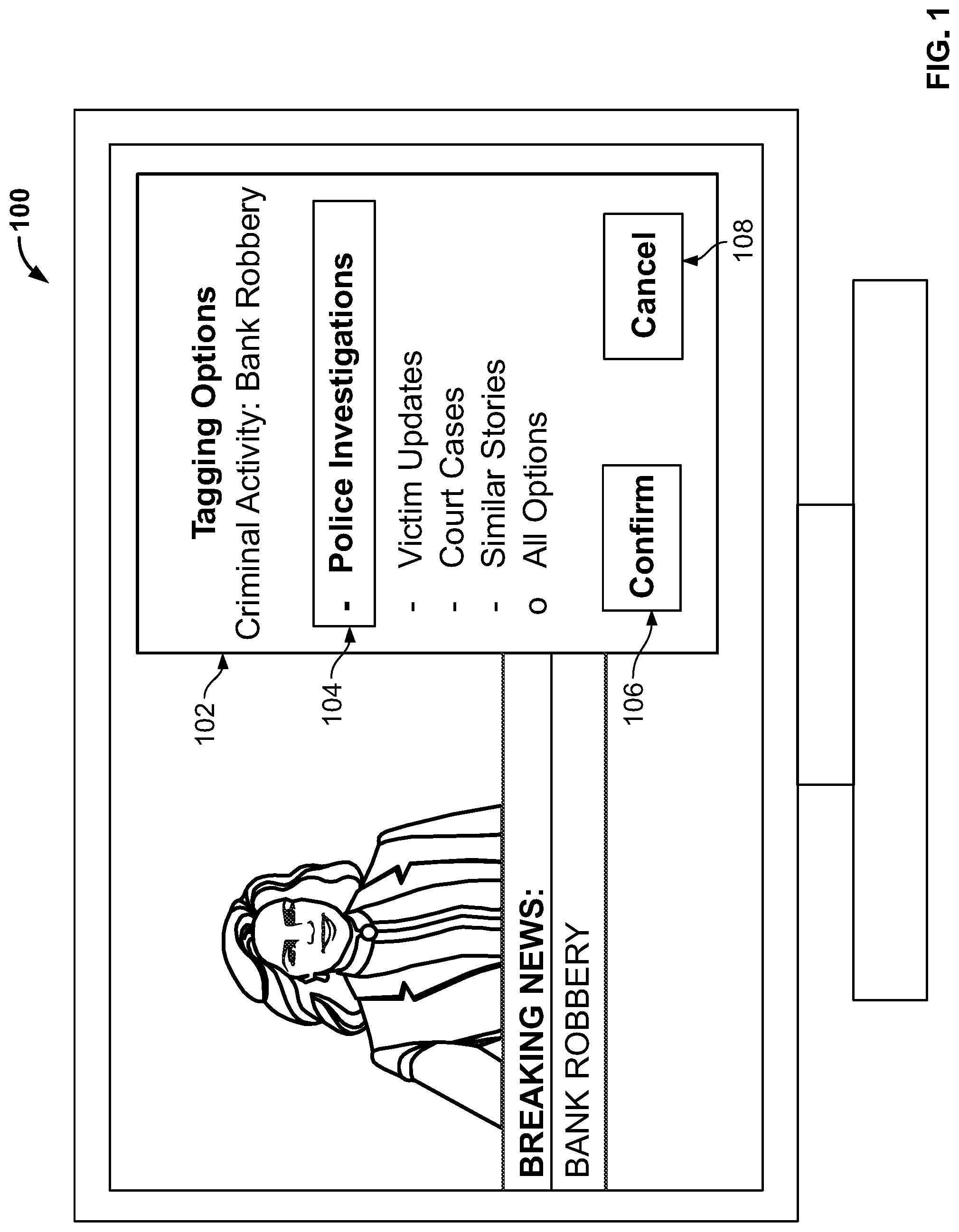 Patent US12316920 Figure 1 – Systems and methods for aggregating related media content based on tagged content