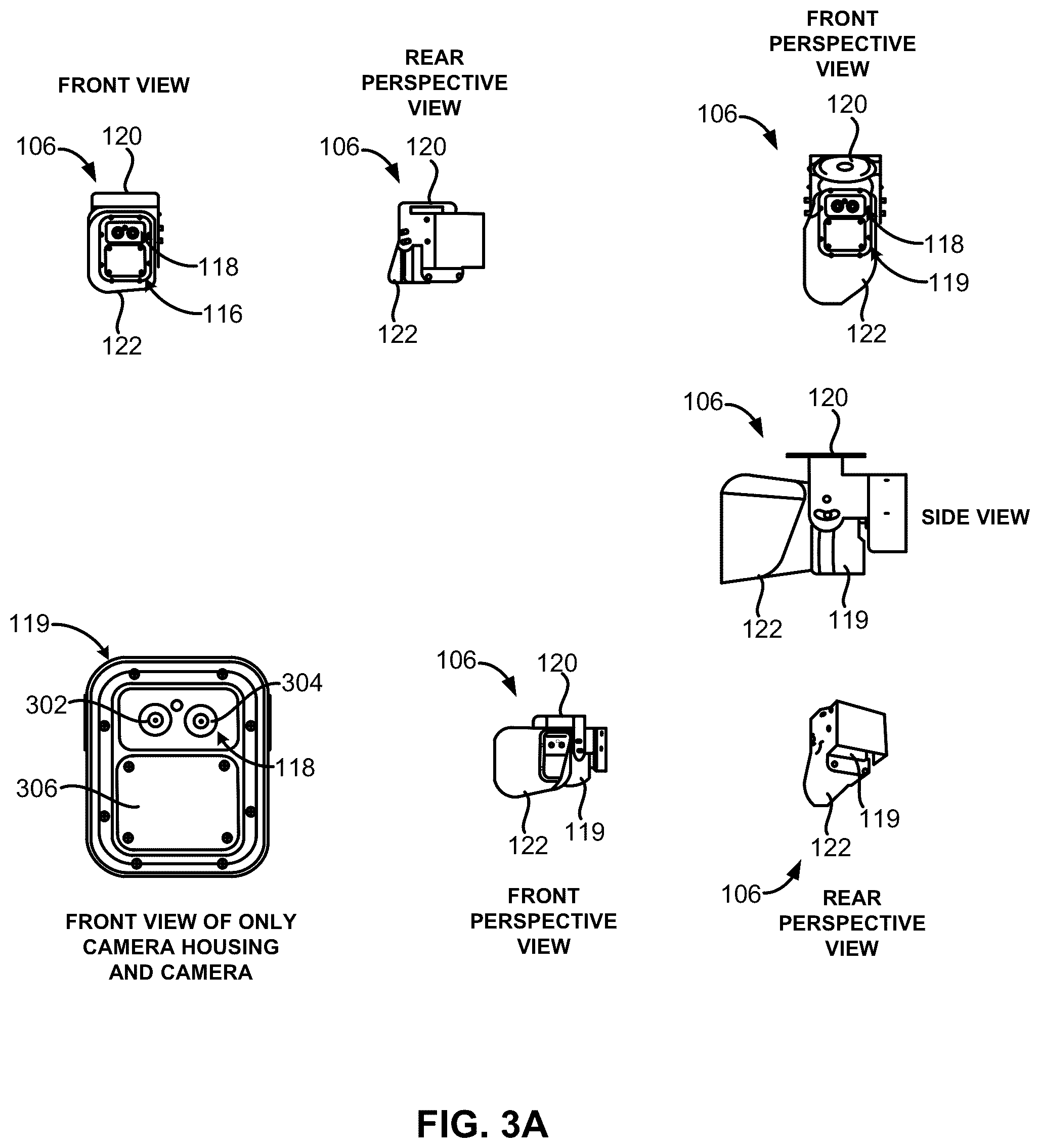 Patent US12316927 Figure 6 – Behind the windshield camera-based perception system for autonomous traffic violation detection
