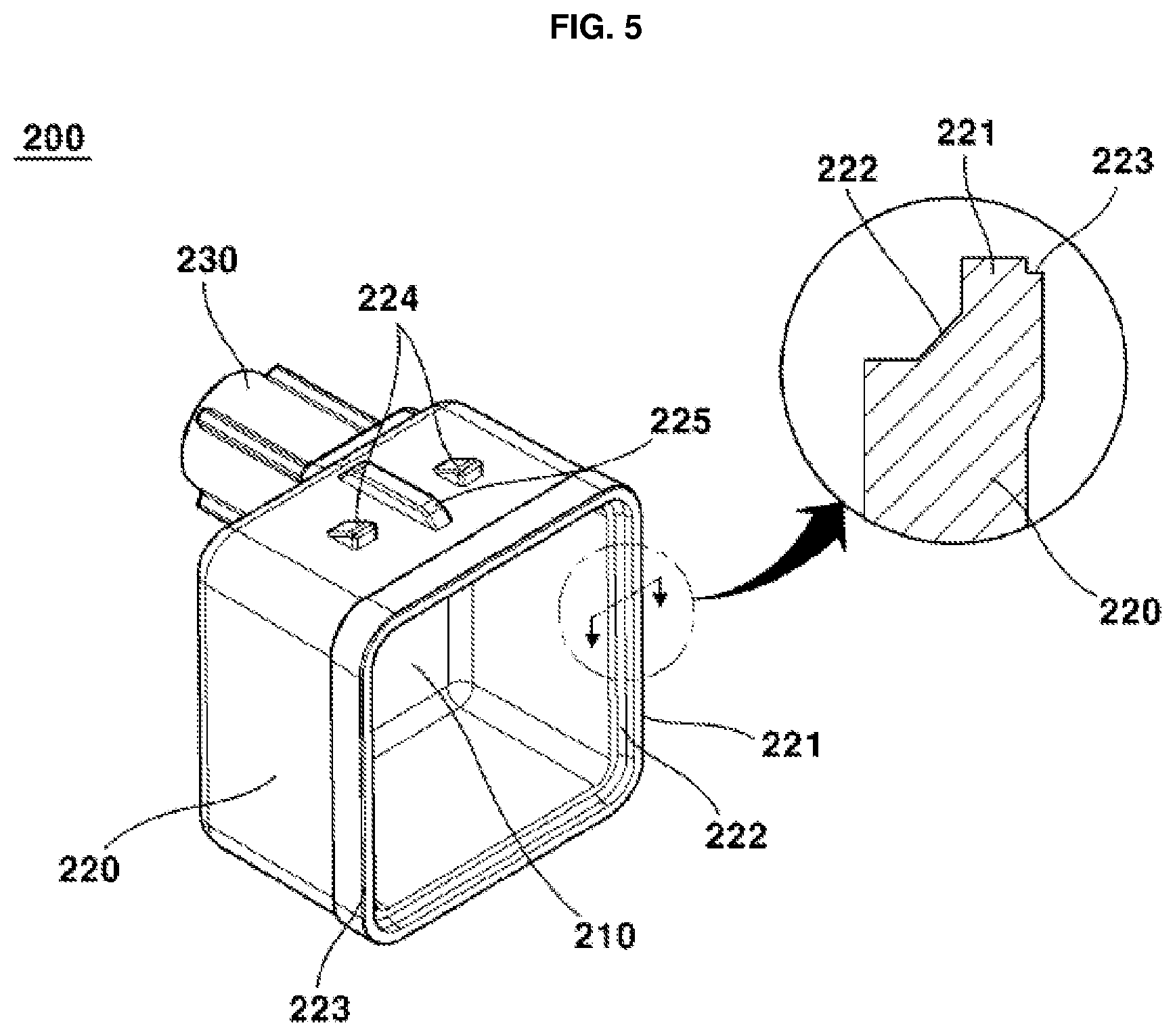 Patent US12316930 Figure 5 – Camera module