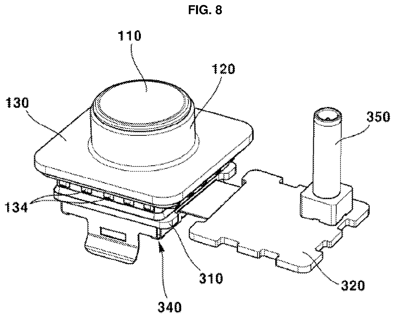 Patent US12316930 Figure 8 – Camera module
