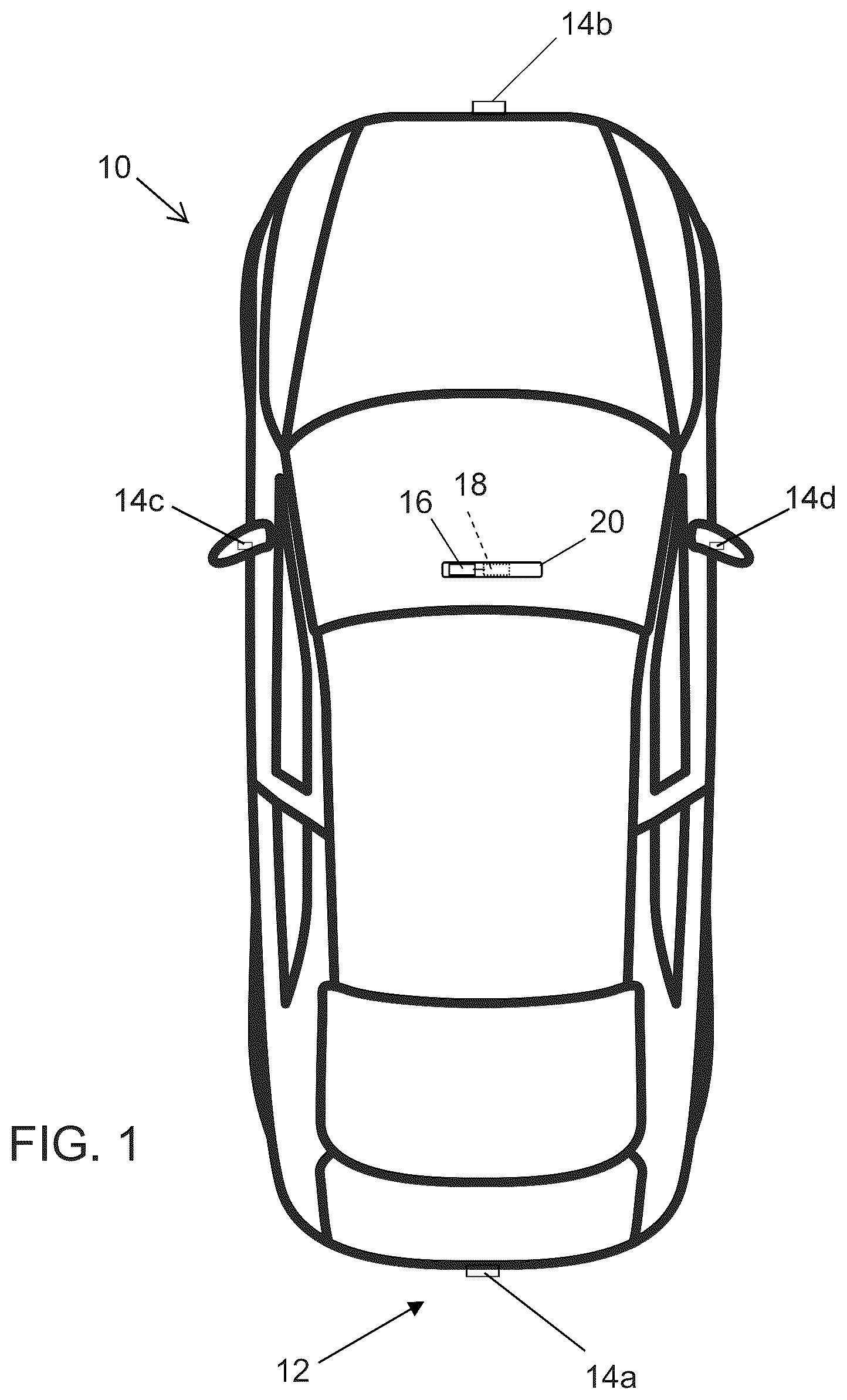 Patent US12316934 Figure 1 – Vehicular camera with lens defogging feature