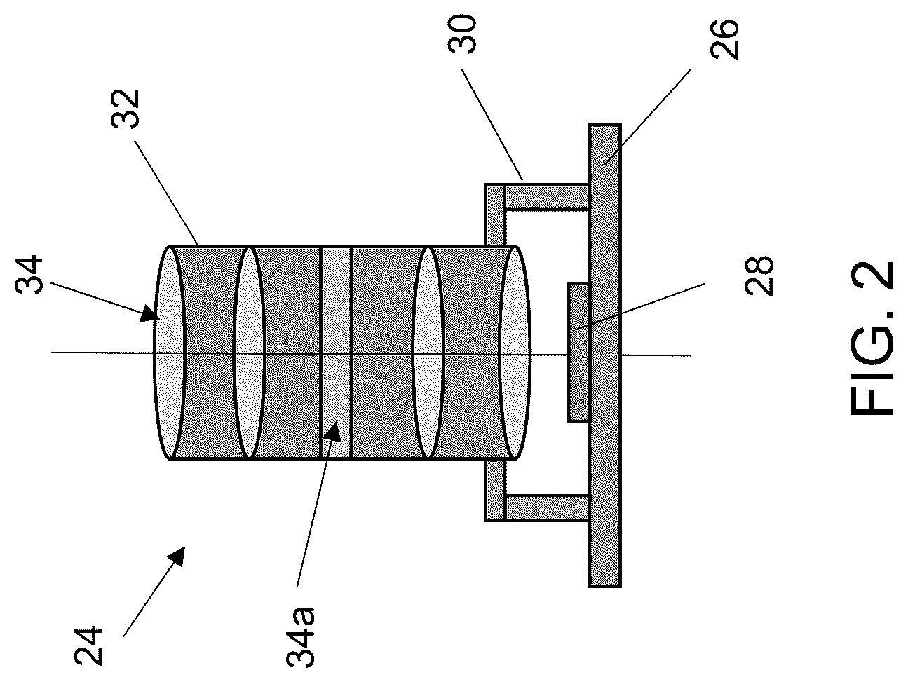 Patent US12316940 Figure 2 – Vehicular camera assembly process using laser etching for active focusing after lens is secured relative to imager