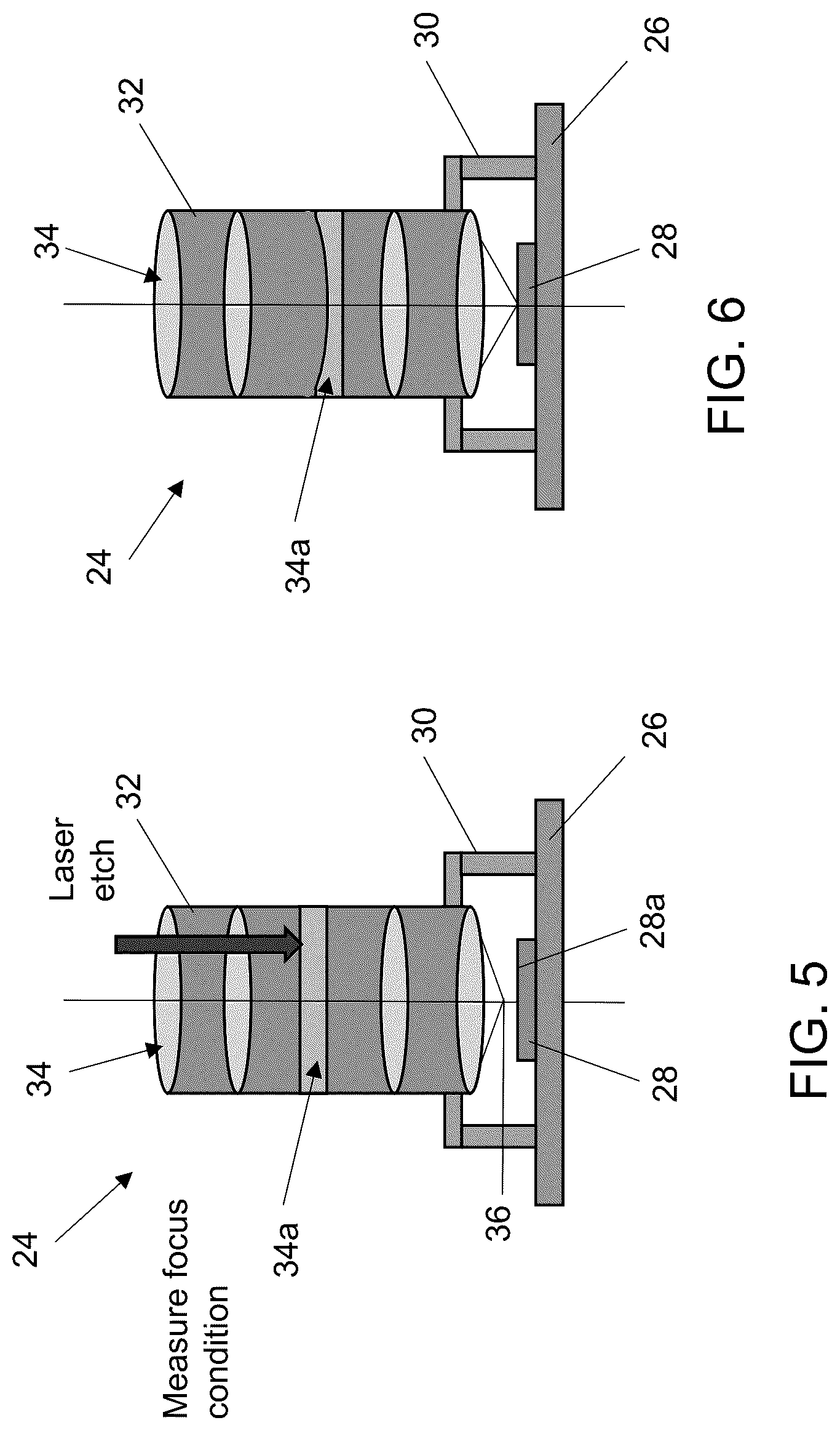 Patent US12316940 Figure 4 – Vehicular camera assembly process using laser etching for active focusing after lens is secured relative to imager