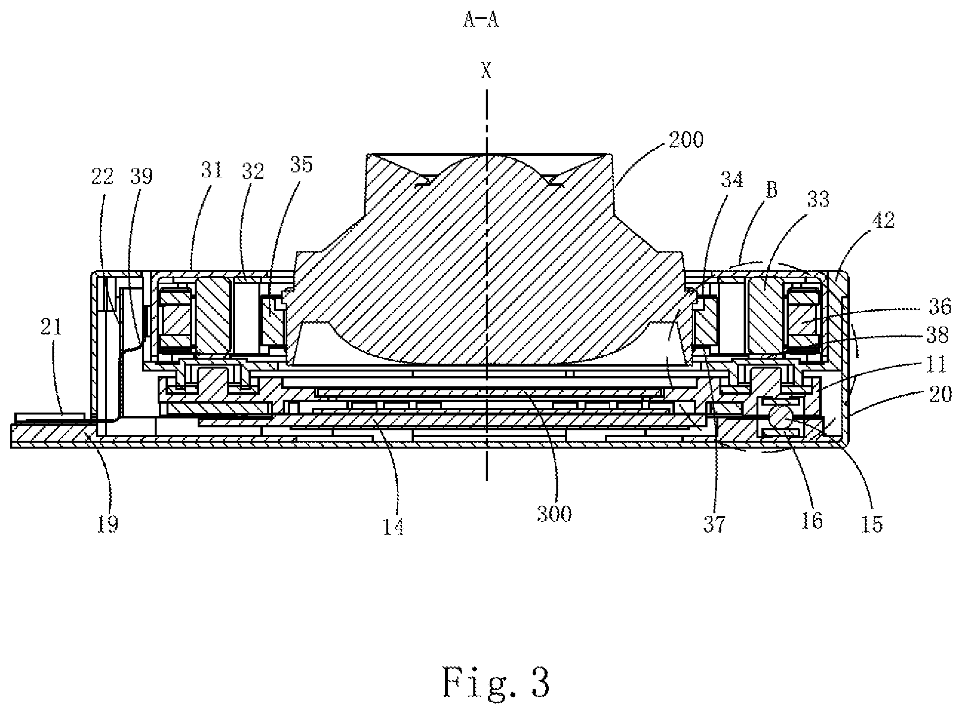 Patent US12316942 Figure 3 – Lens module, camera and portable electronic device