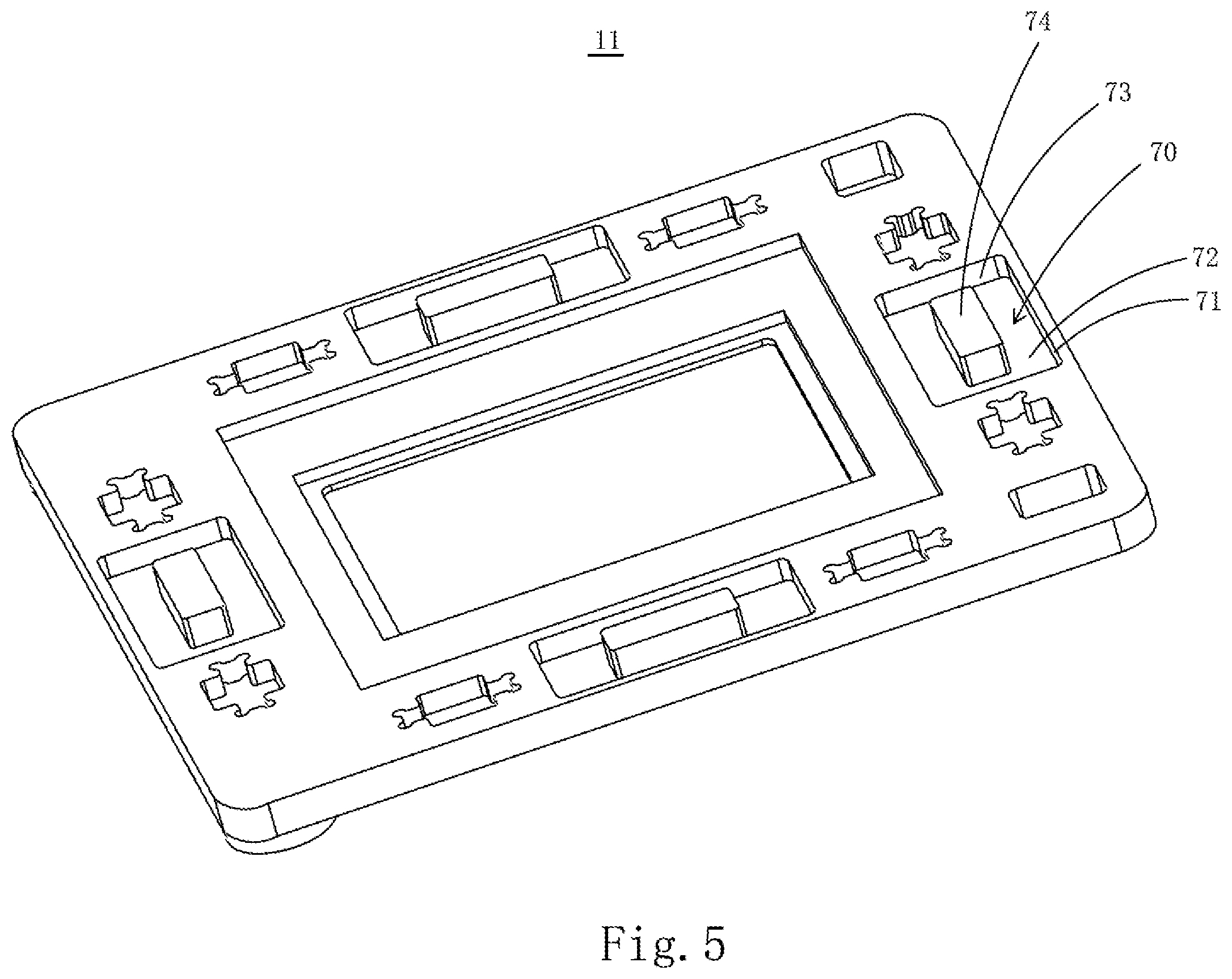 Patent US12316942 Figure 5 – Lens module, camera and portable electronic device