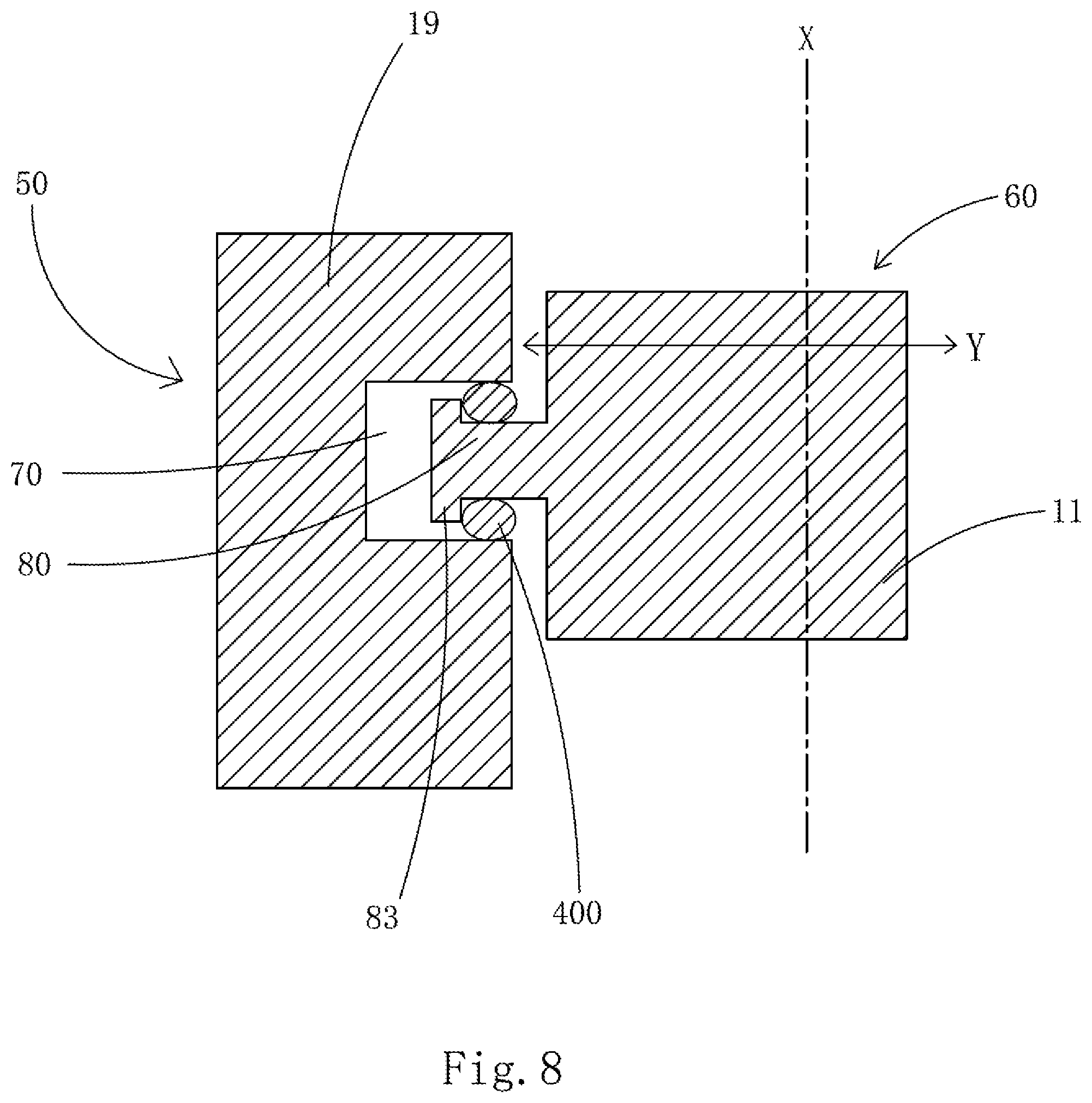 Patent US12316942 Figure 8 – Lens module, camera and portable electronic device