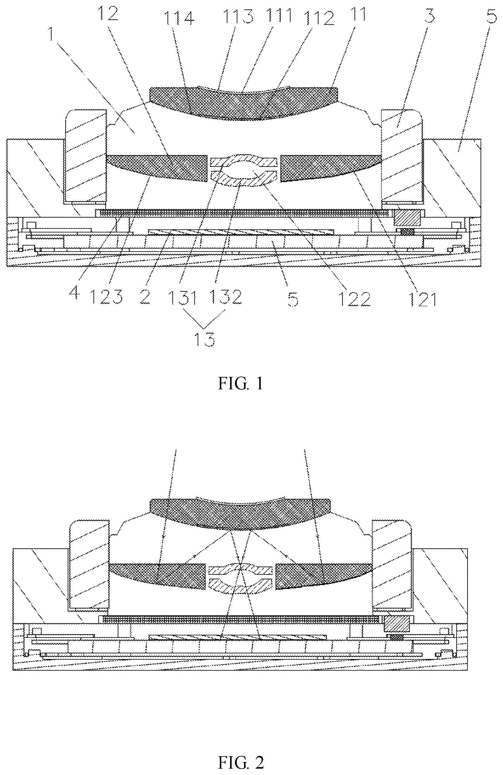Patent US12316943 Figure 1 – Camera module and electronic device employing a catadioptric lens arrangement