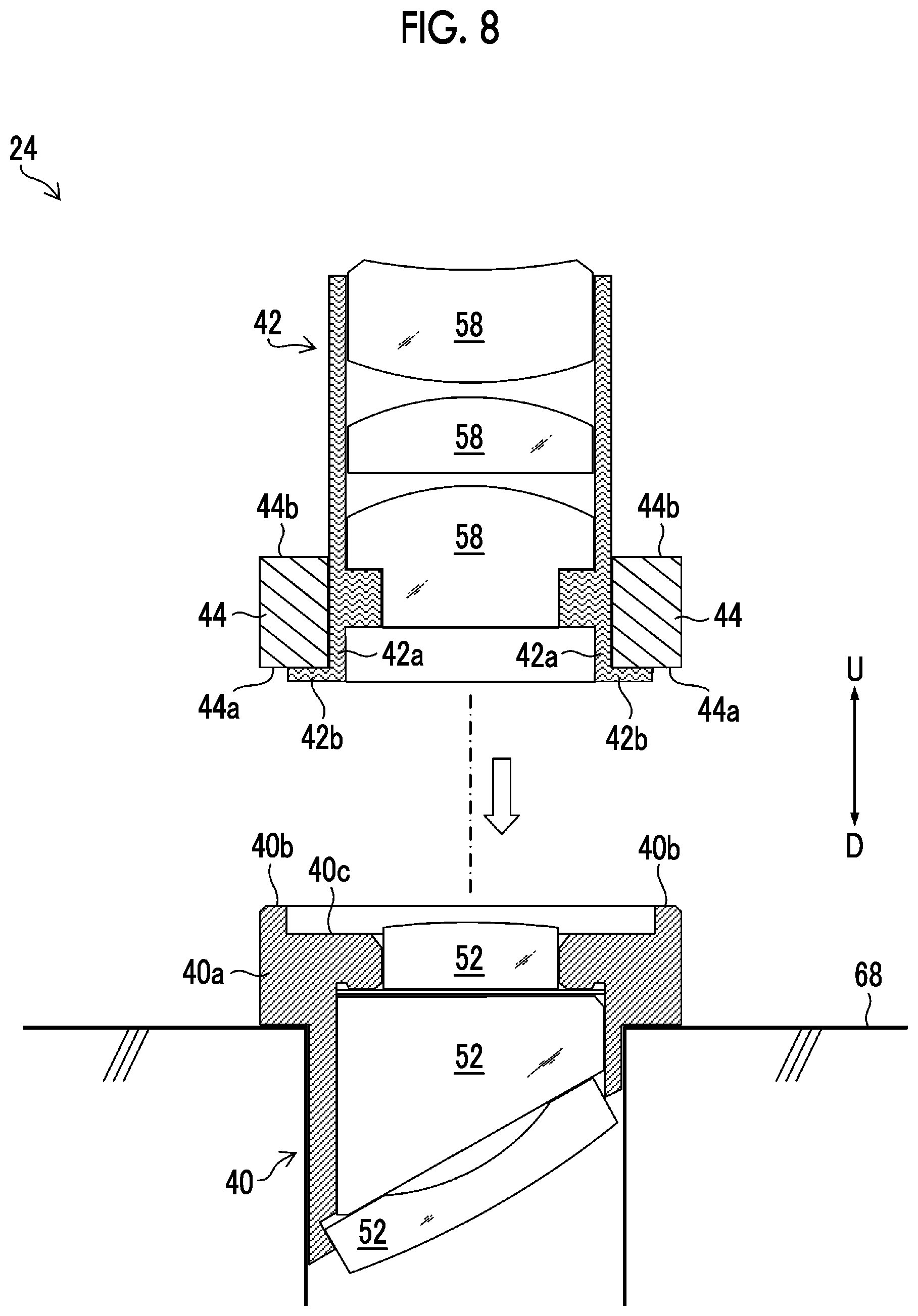 Patent US12316944 Figure 8 – Image pickup device and endoscope