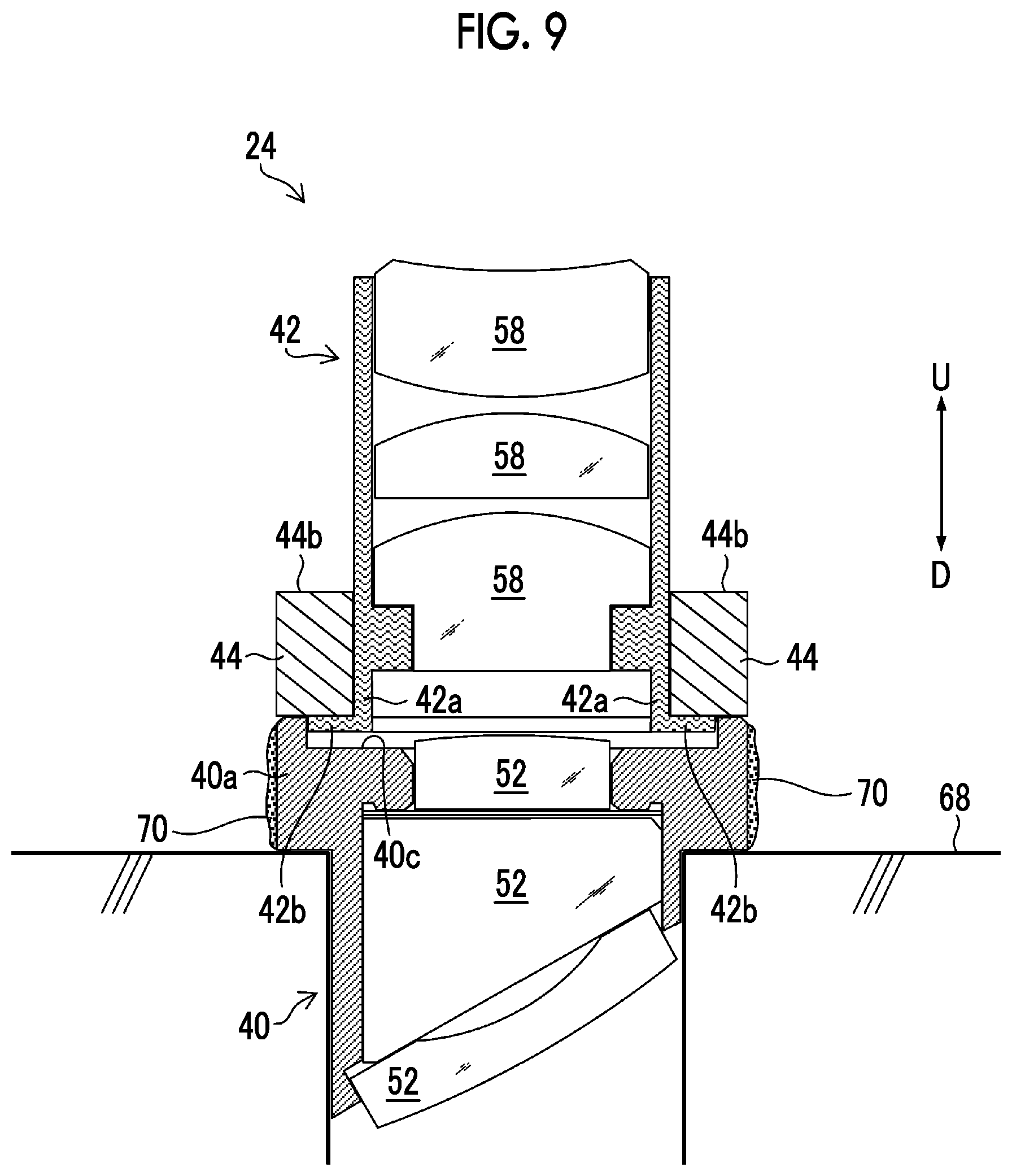 Patent US12316944 Figure 9 – Image pickup device and endoscope