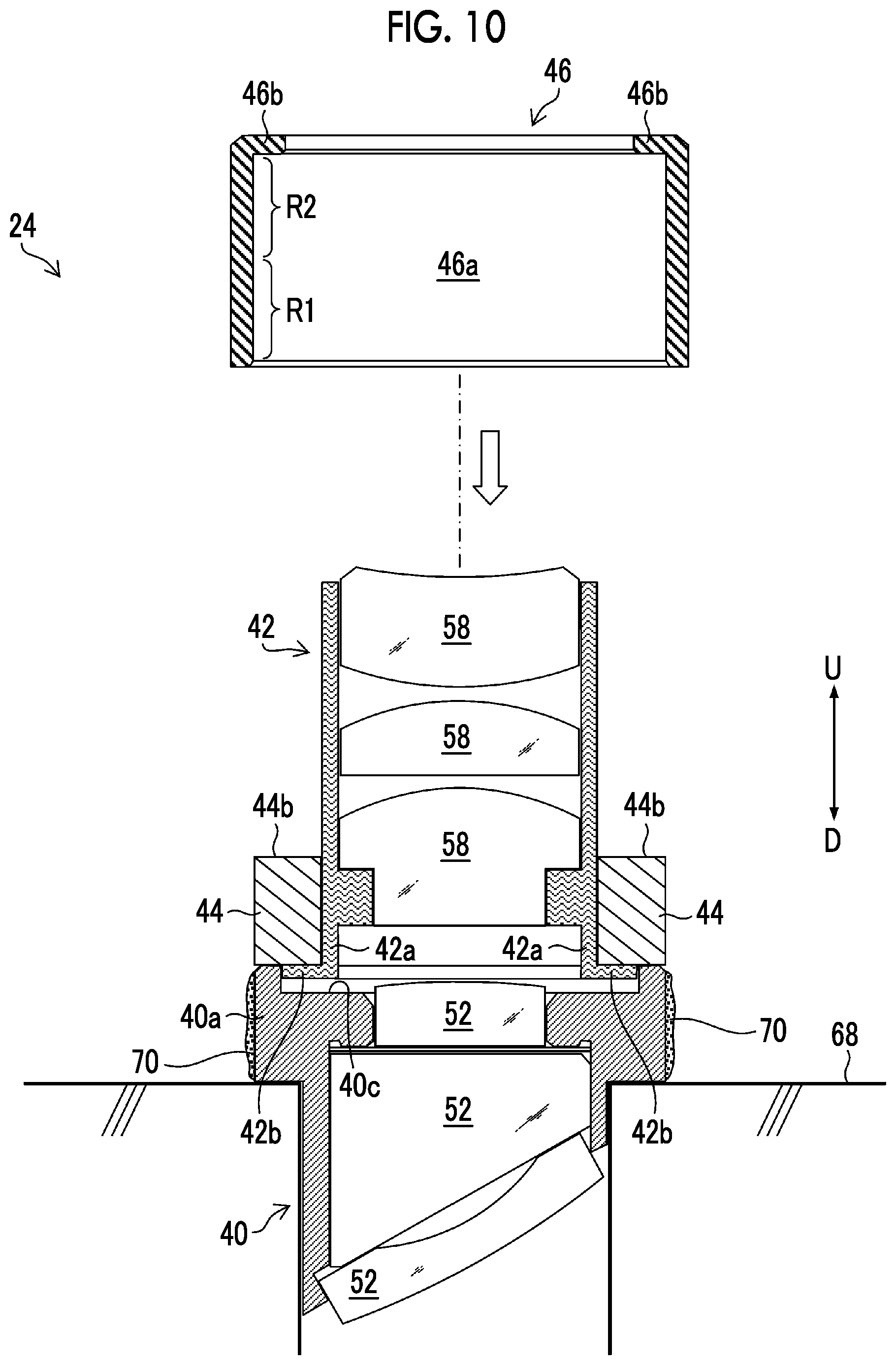 Patent US12316944 Figure 10 – Image pickup device and endoscope