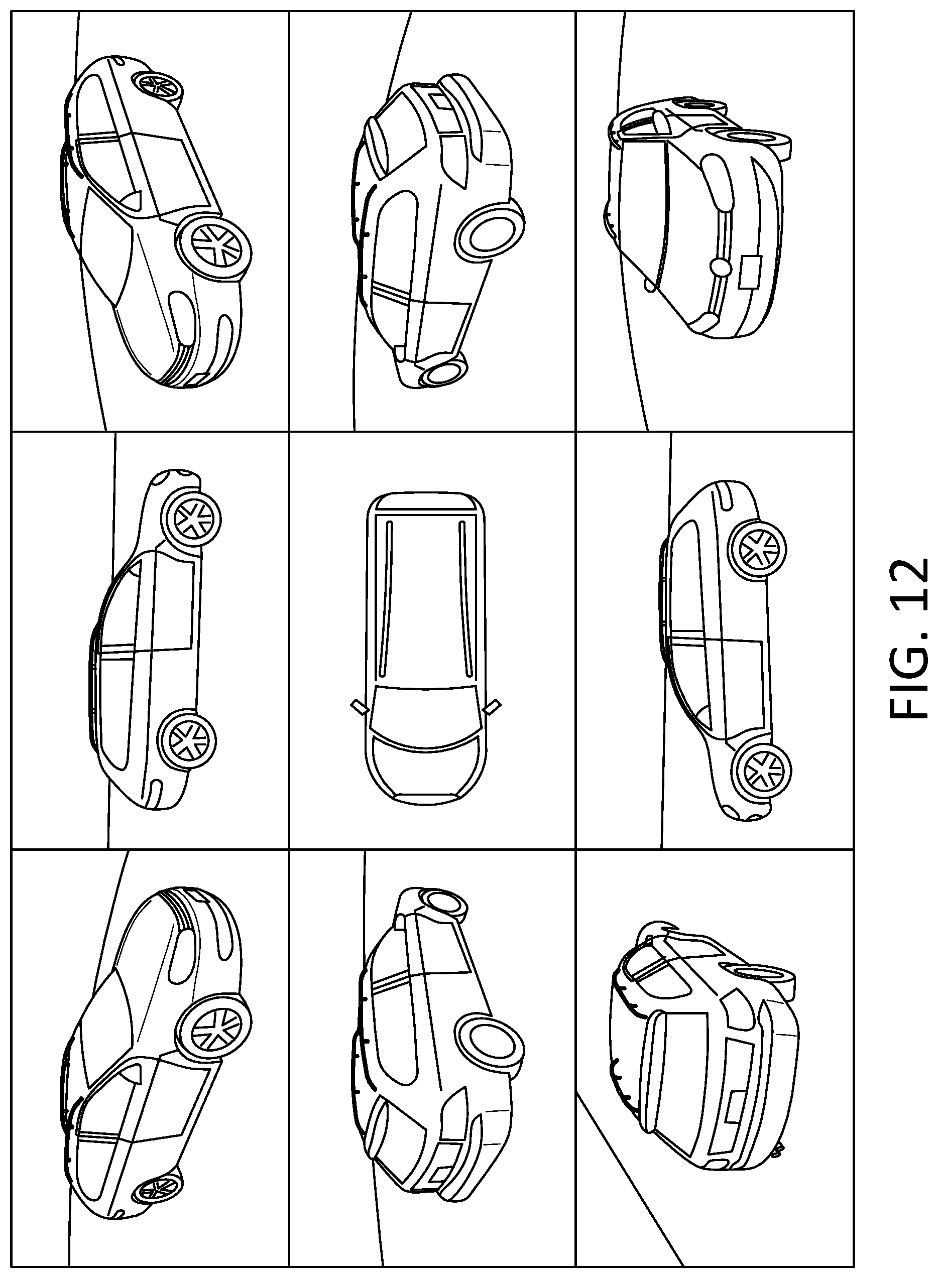 Patent US12316945 Figure 12 – Vehicle photographic chamber