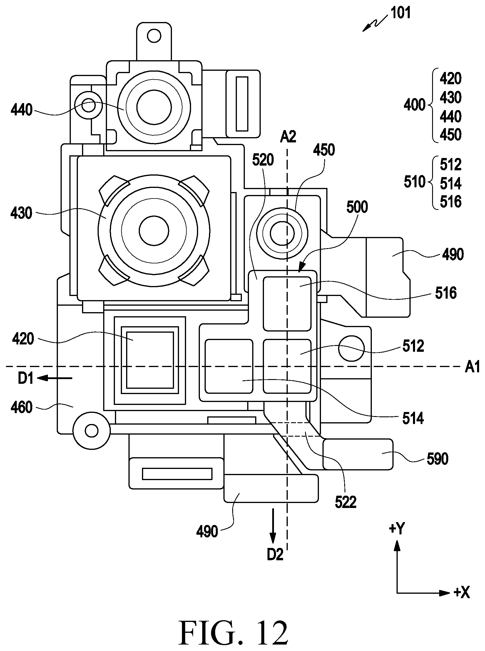 Patent US12316947 Figure 15 – Electronic device comprising antenna module disposed in camera module