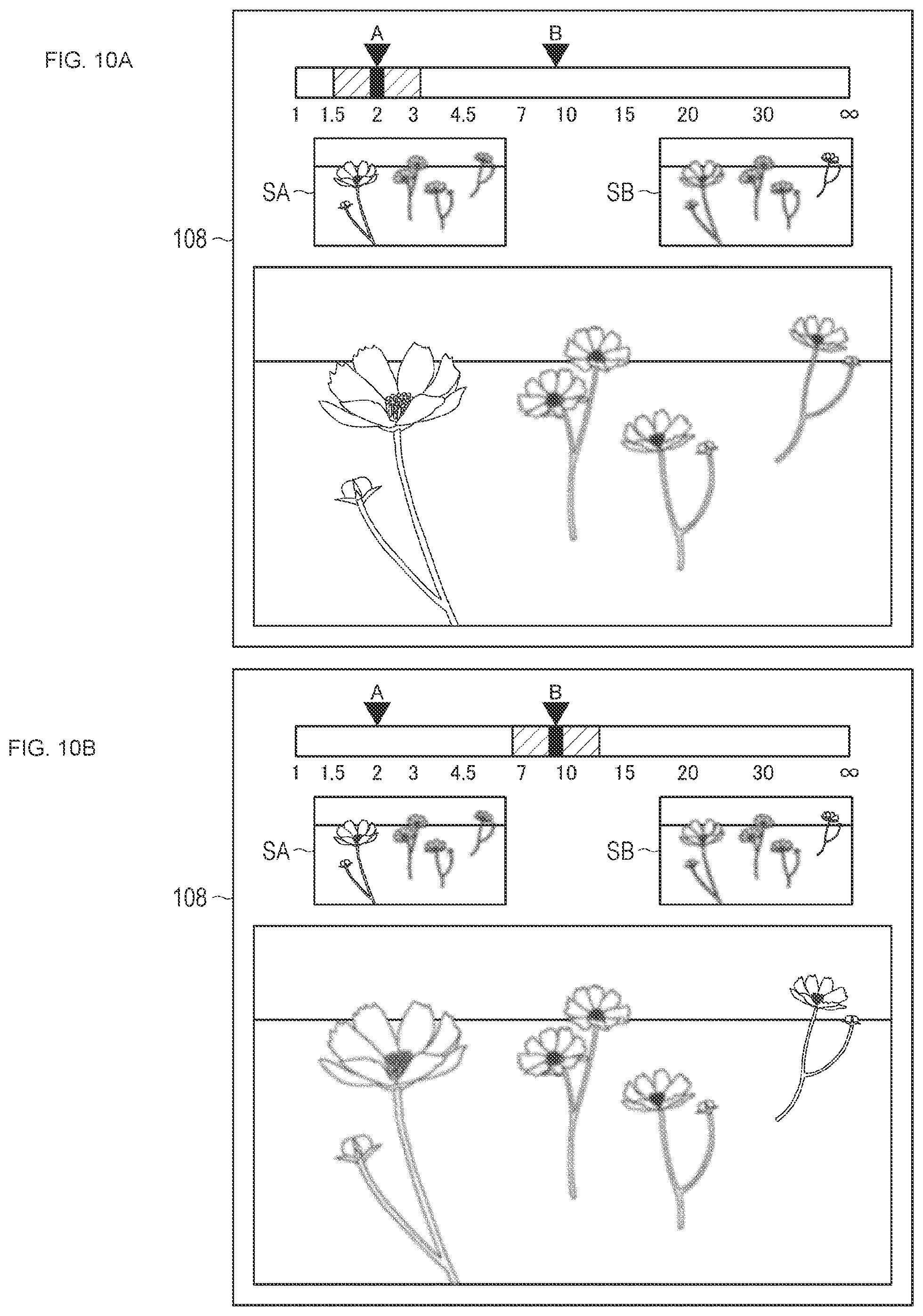 Patent US12316953 Figure 10 – Imaging apparatus and method of controlling imaging apparatus to display focal length