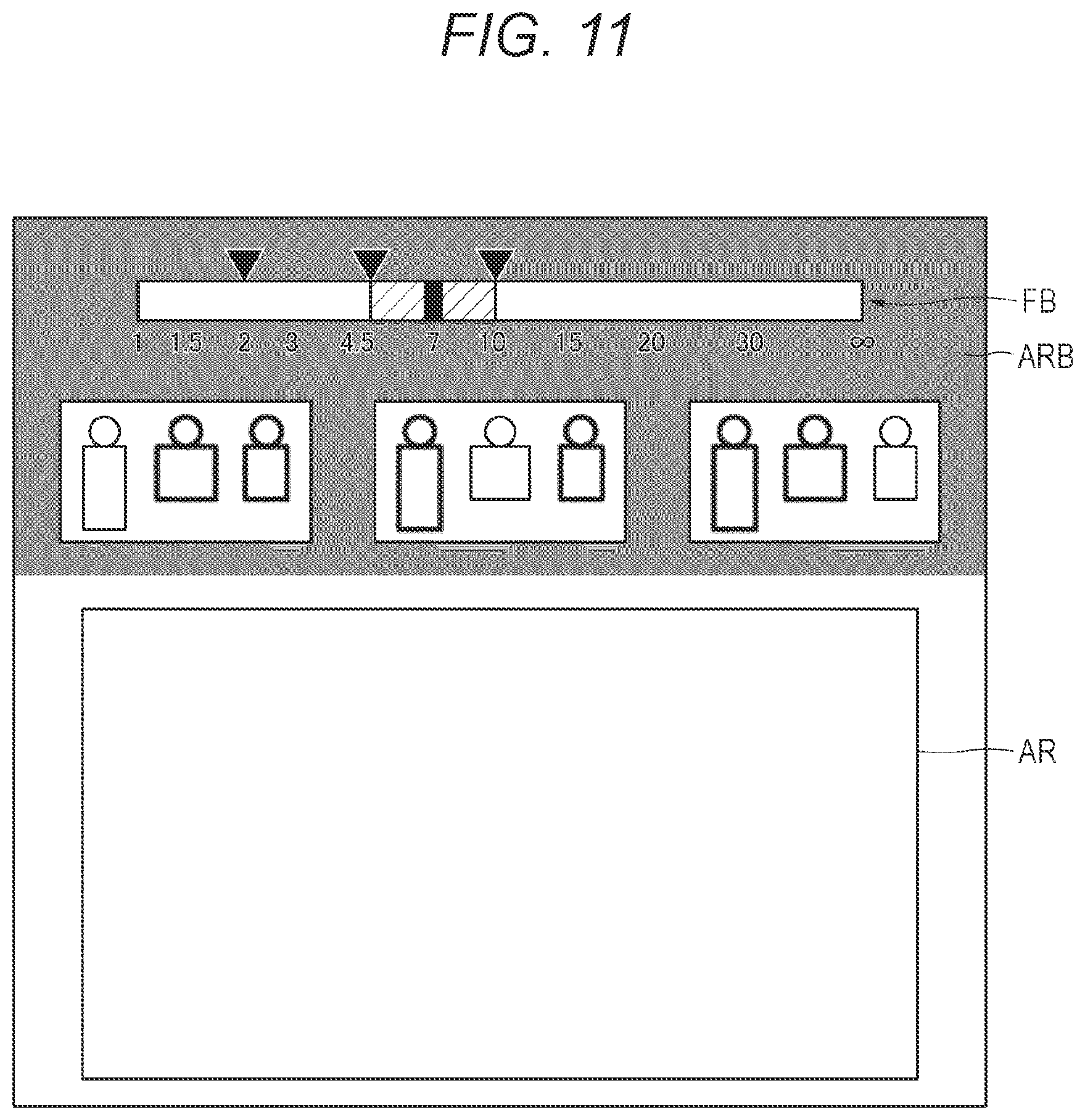 Patent US12316953 Figure 11 – Imaging apparatus and method of controlling imaging apparatus to display focal length