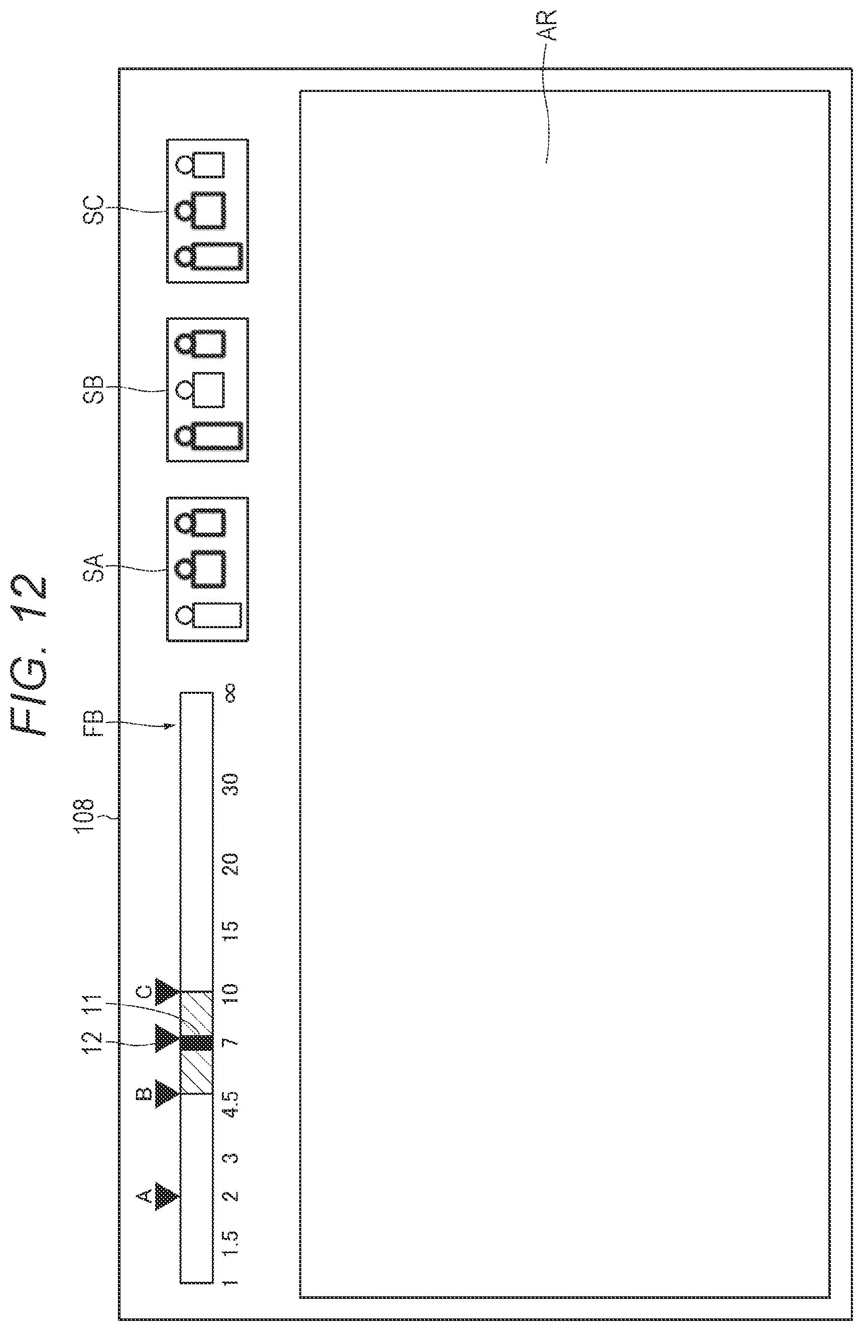 Patent US12316953 Figure 12 – Imaging apparatus and method of controlling imaging apparatus to display focal length