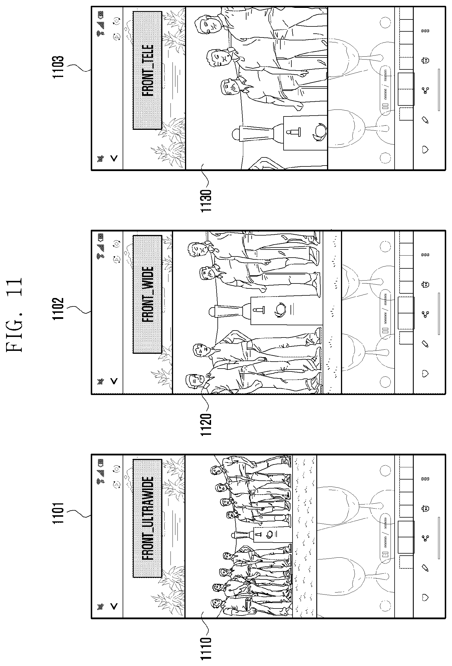Patent US12316954 Figure 12 – Electronic device including plurality of cameras and method of operating the same