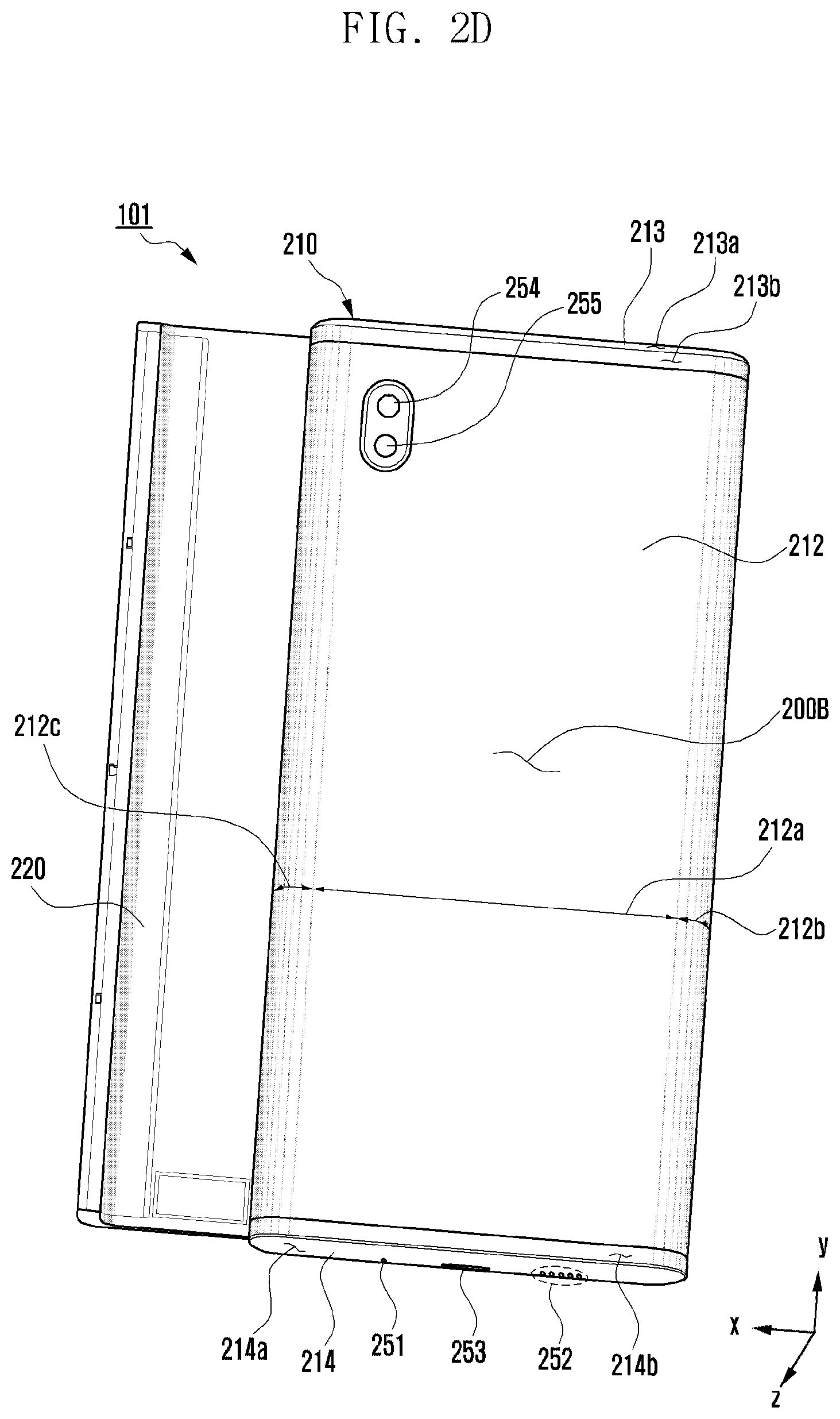 Patent US12316955 Figure 5 – Flexible electronic device, and method for operating camera view screen