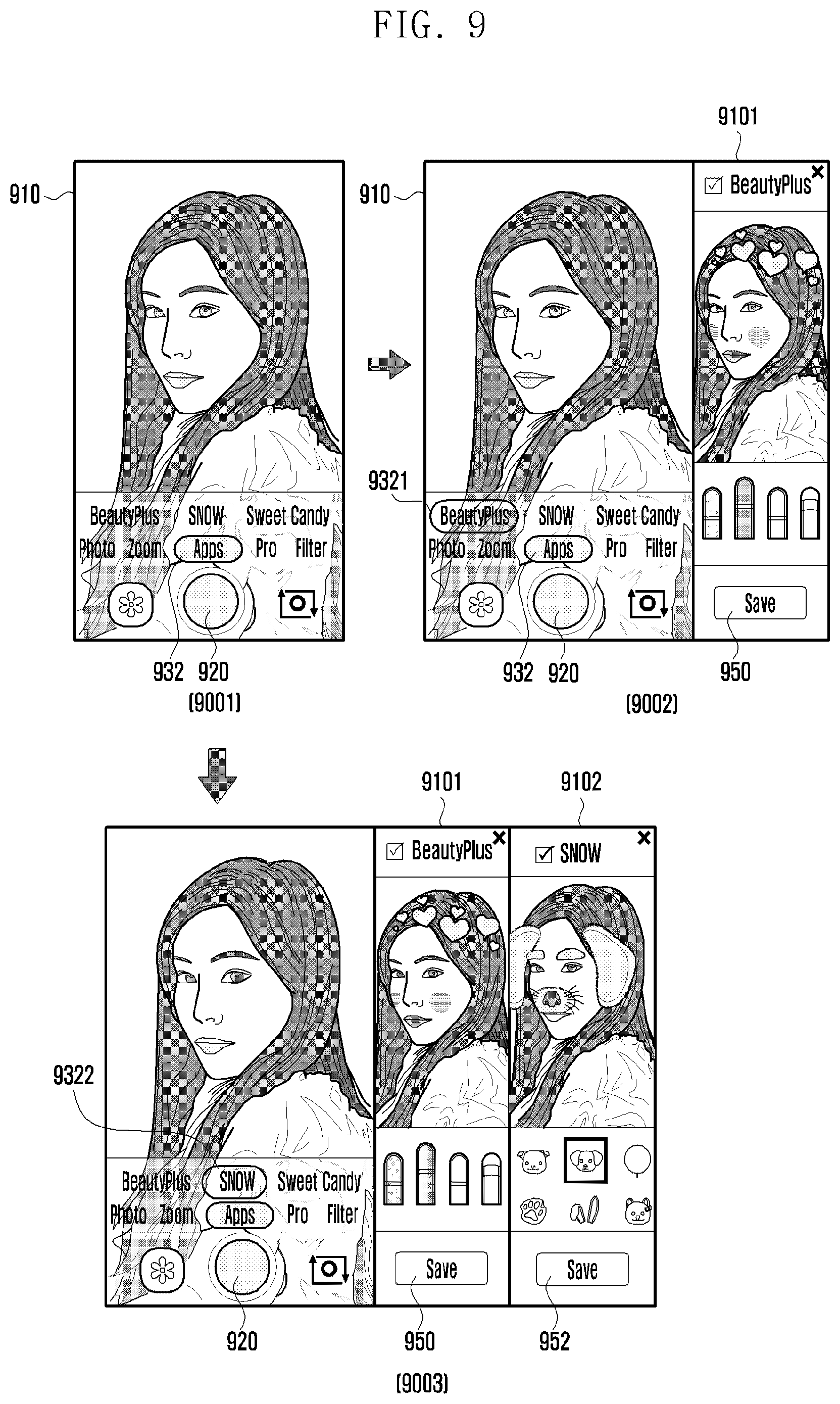 Patent US12316955 Figure 20 – Flexible electronic device, and method for operating camera view screen