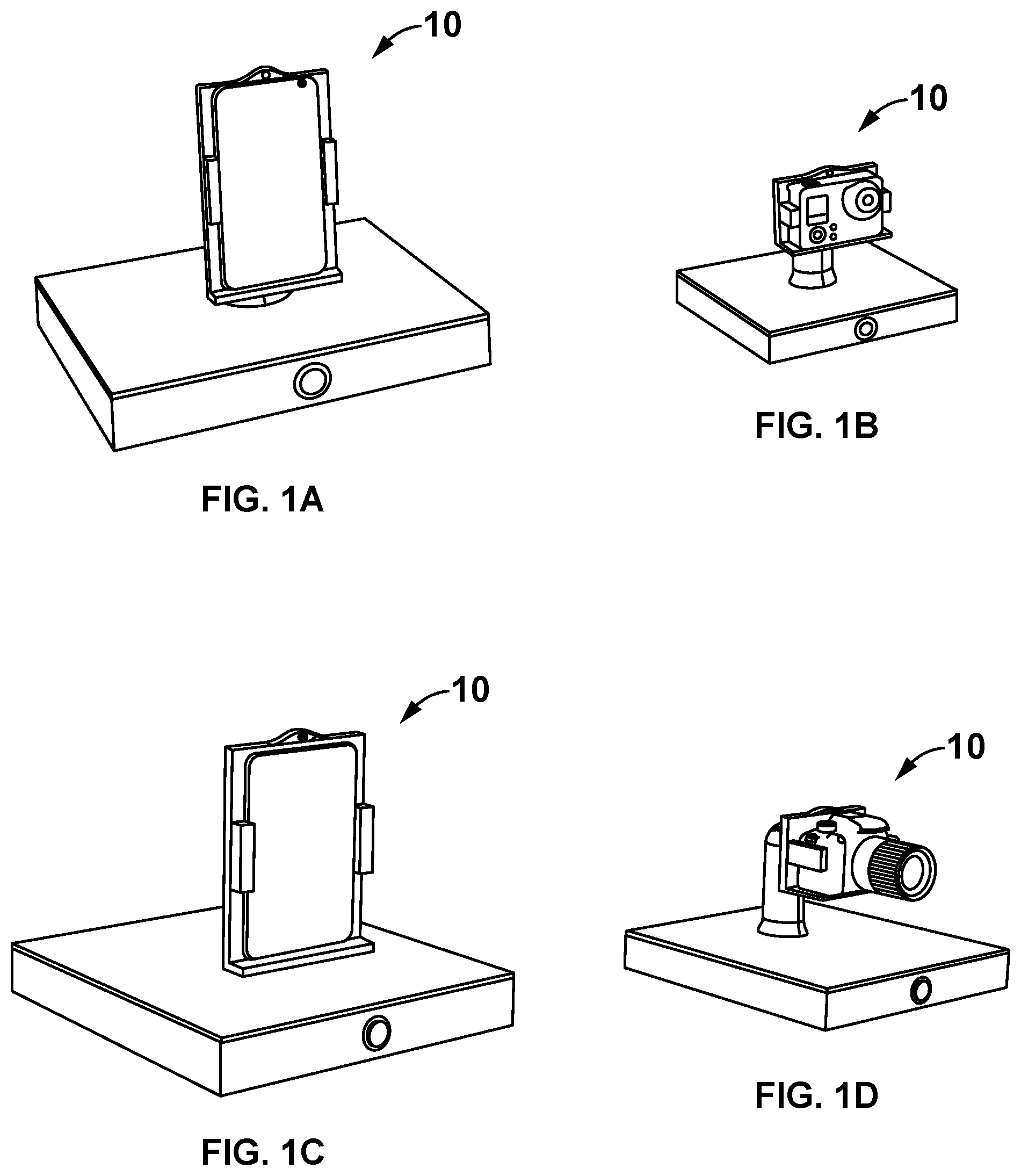 Patent US12316972 Figure 1 – Autonomous positioning system for interchangeable camera devices