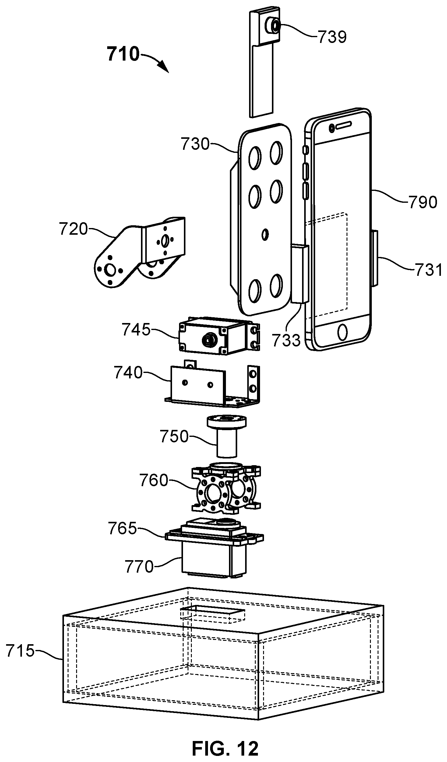 Patent US12316972 Figure 14 – Autonomous positioning system for interchangeable camera devices