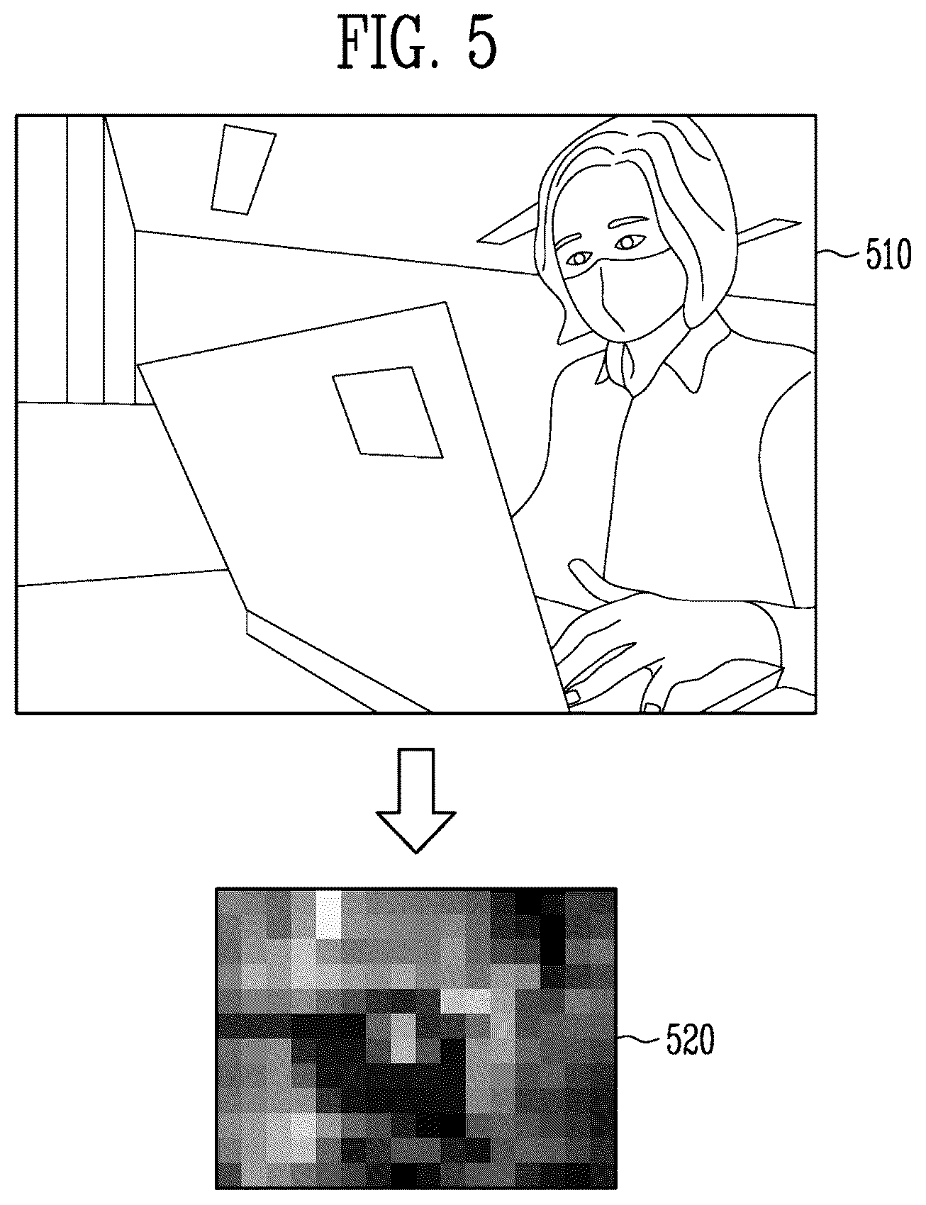 Patent US12316975 Figure 5 – Ambient light sensing using image sensor